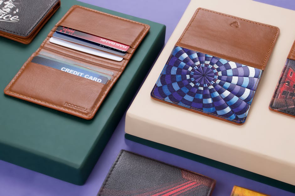 Premium leather wallet as a designer gift idea for colleagues or acquaintances