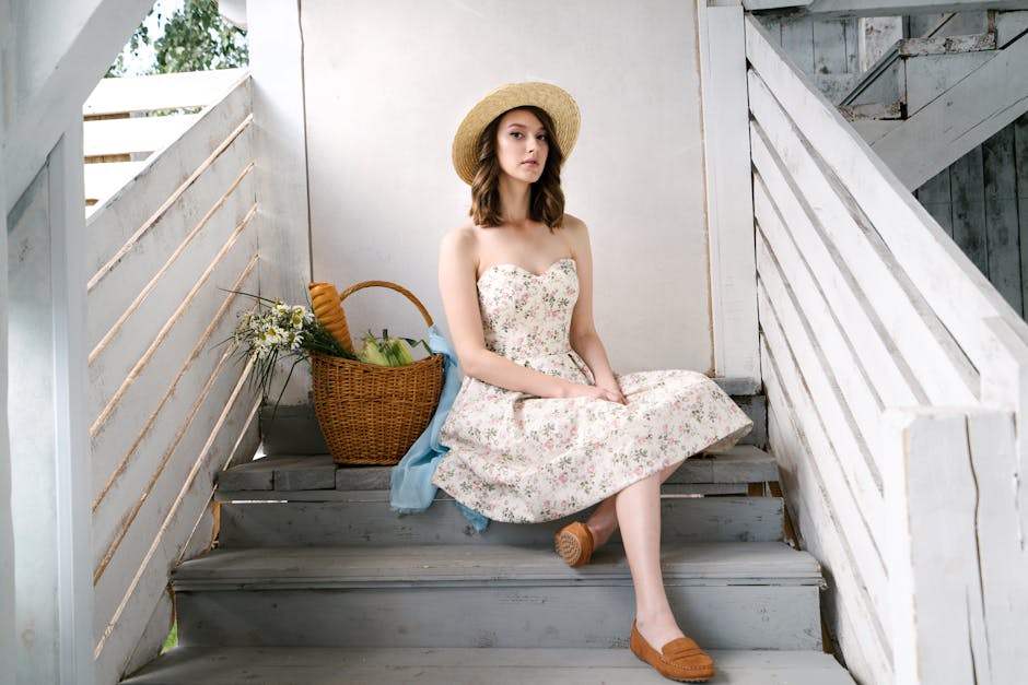 Elegant floral midi wrap dress in warm tones, perfect for Ted Baker summer resort styling