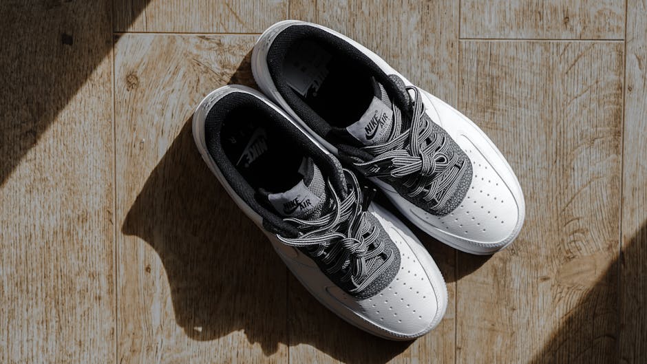 Premium designer trainers laid out as a gift for a football fan