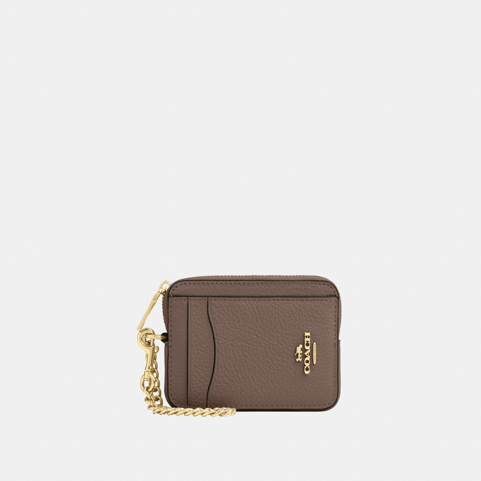 Coach Card Holder With Zipper