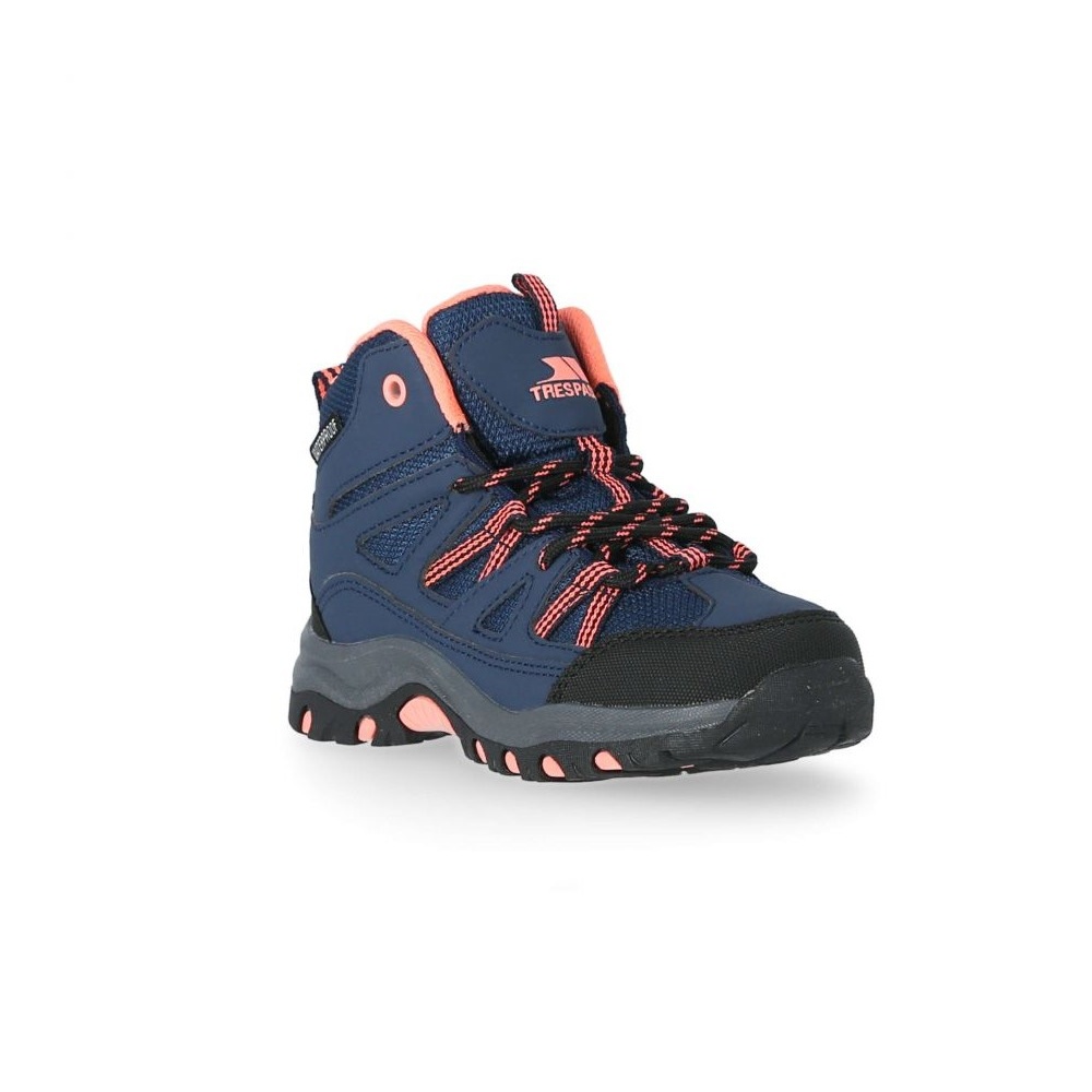 Trespass Childrens Kids Gillon II Walking Boots Petrol Blue