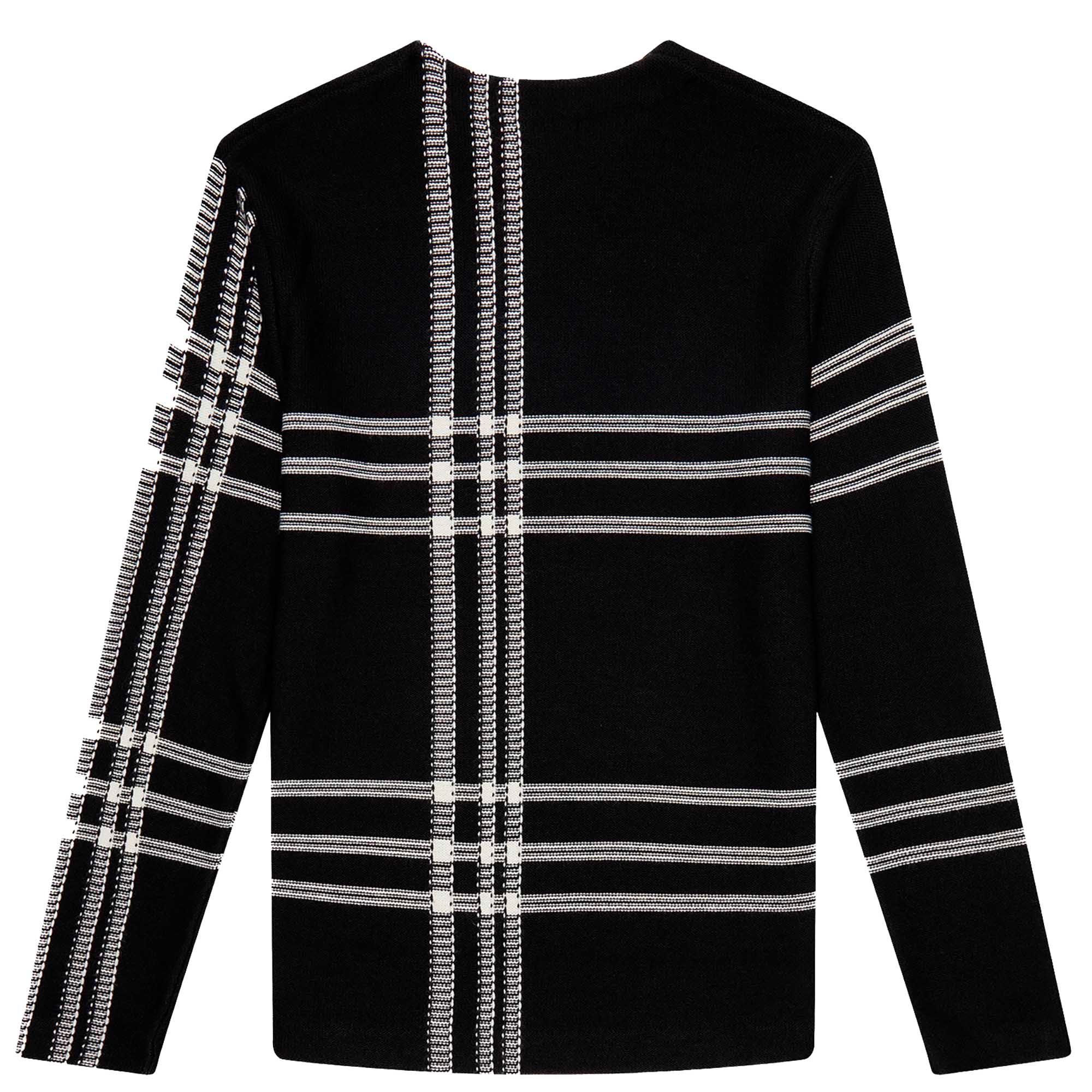 Black Tartan Fred Perry Sweater
