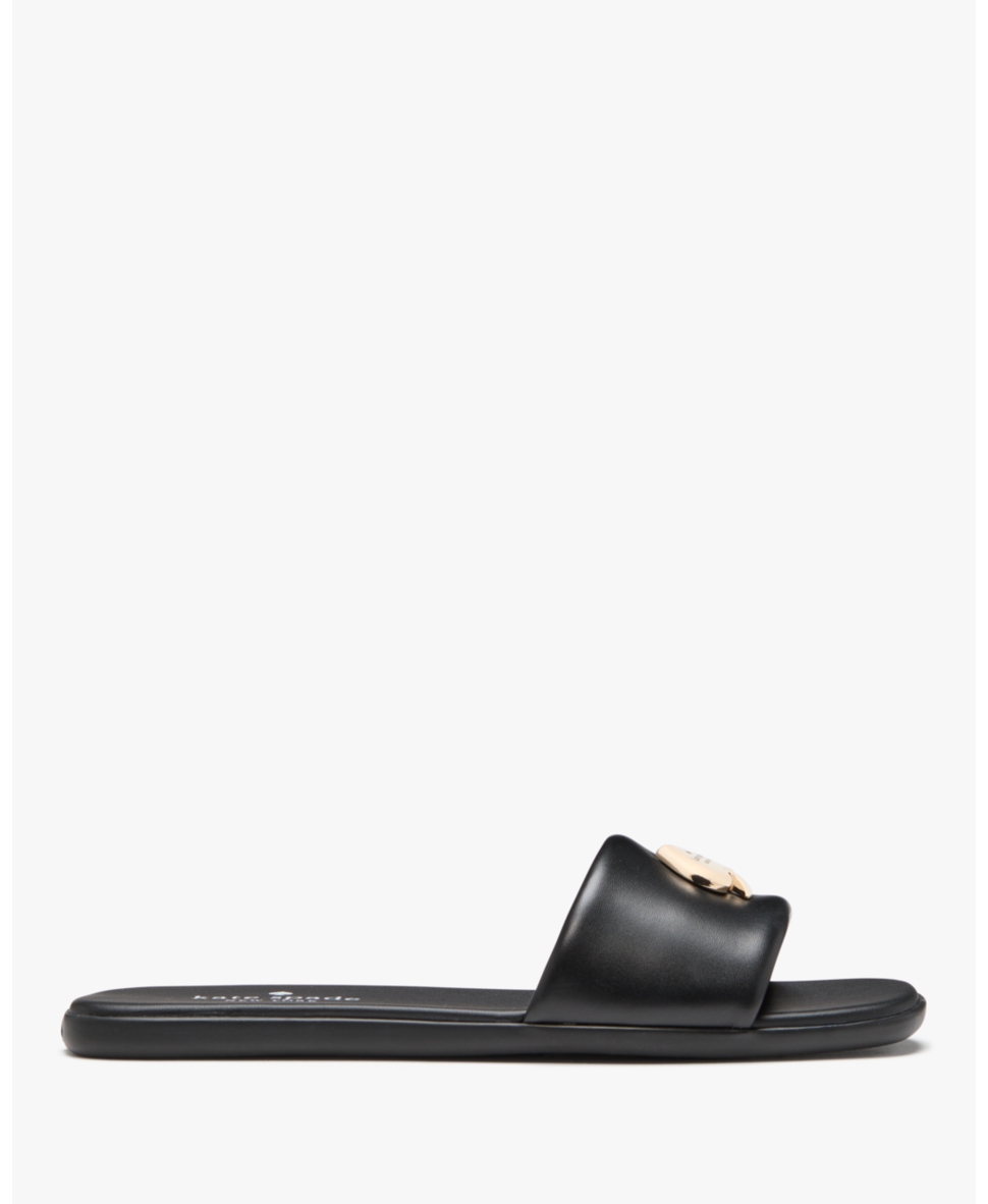 【Kate Spade】Kendall Smooth Leather Slide Sandal ◆国内発送 Kate Spade Kendall Smooth Leather Slide Sandal International