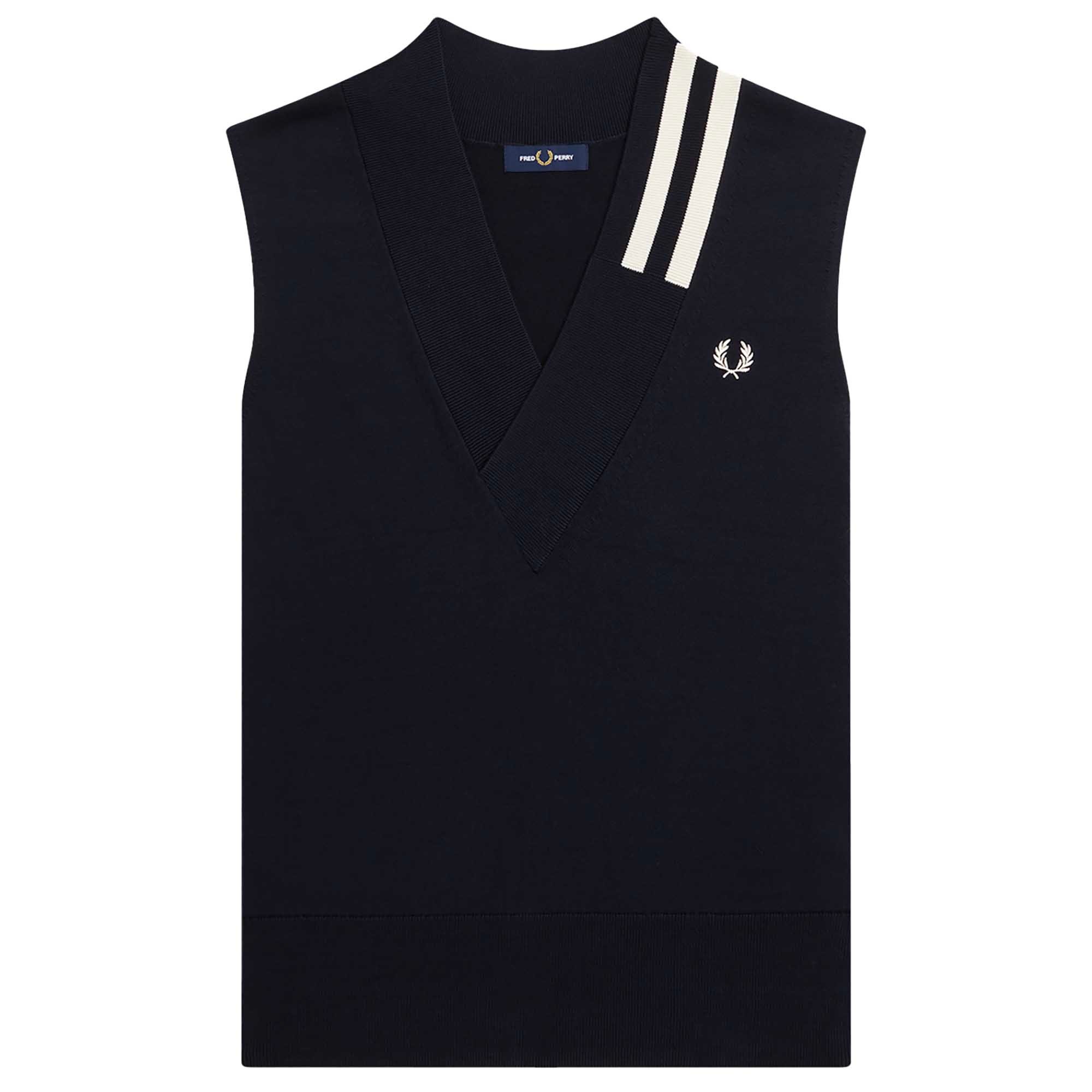 フレッドペリー　ニットベスト V-Neck Broken Tipped Tank Fredperry Fp V-Neck Broken Tipped Tank Vest