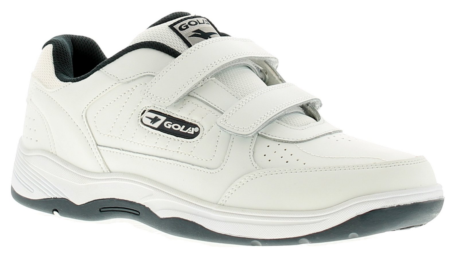 Wide fit top velcro trainers