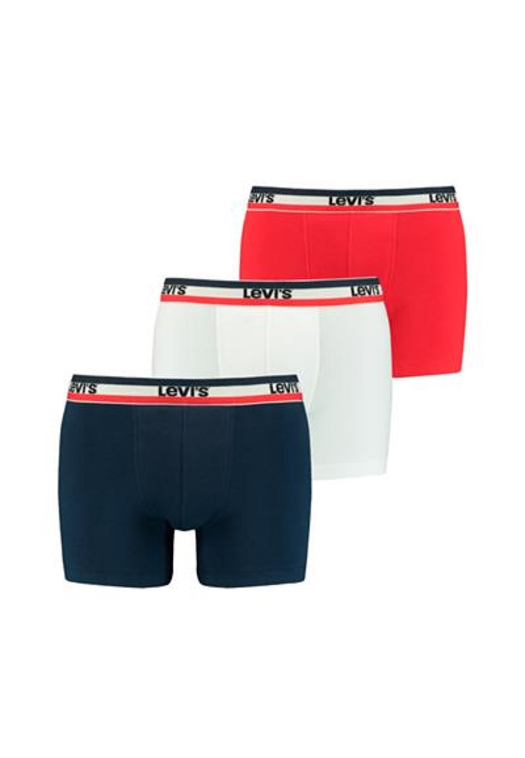 Levi's Herren Unterwäsche 3er Pack - Retro Boxershorts Mit Baumwollstretch