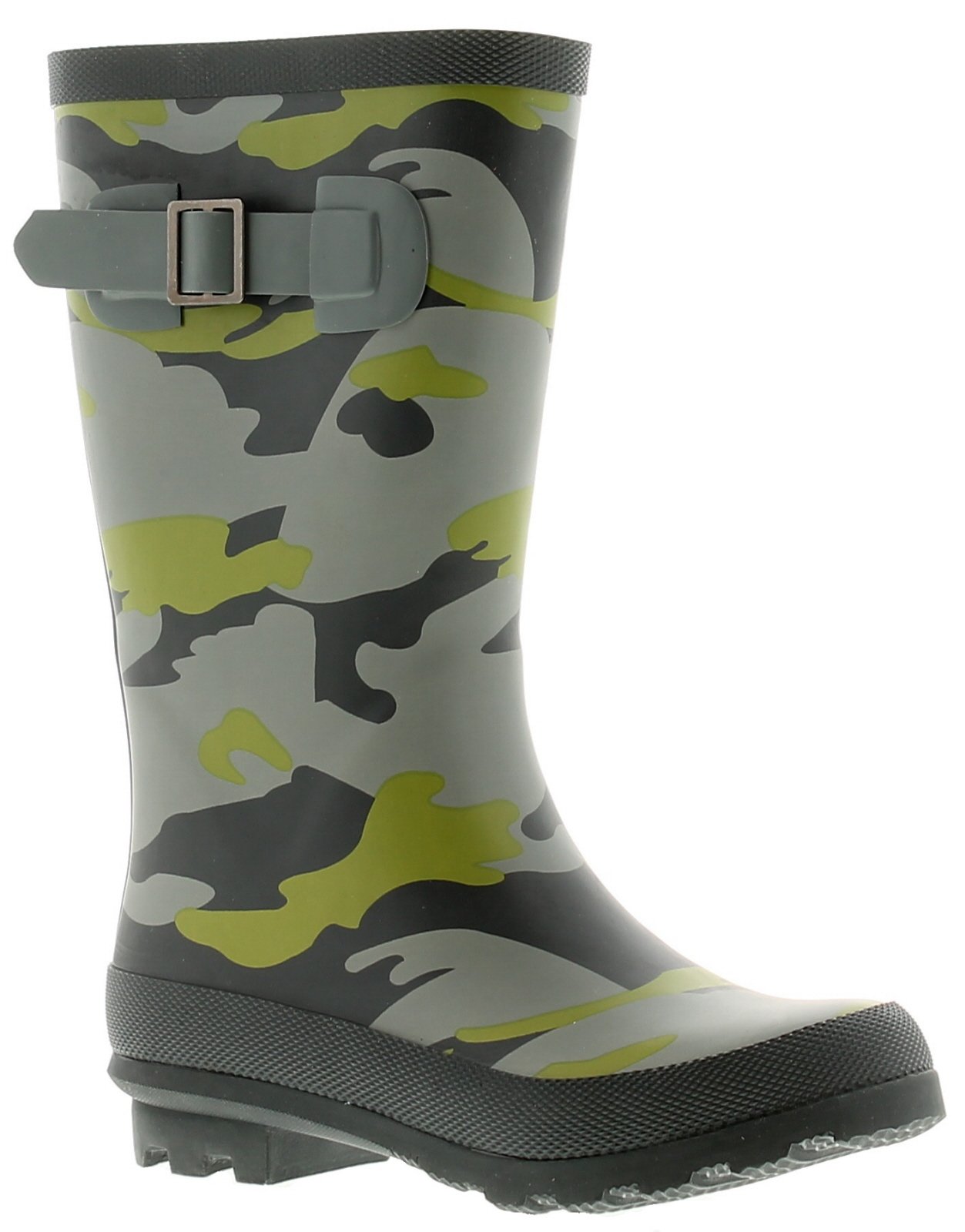 Rockstorm Camouflage Boys Kids Wellies Wellington Boots Green Camo
