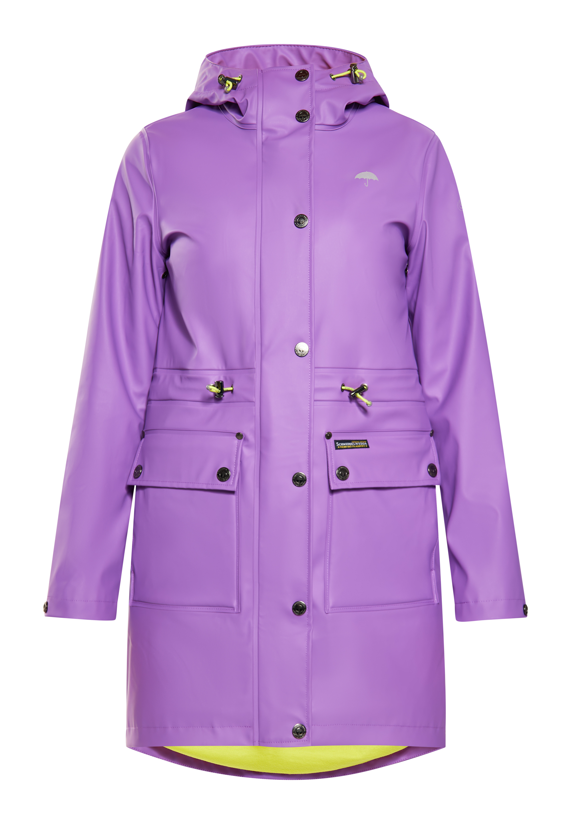 SCHMUDDELWEDDA Giacca Impermeabile E Antivento Donna - Parka Mezza Stagione Con Cappuccio