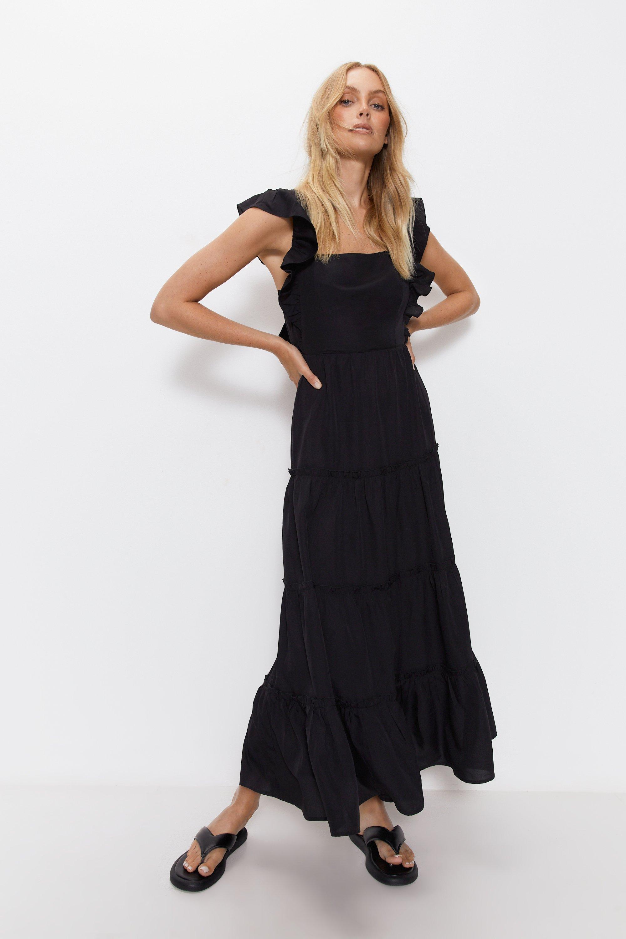 Ruffled Midi Dress