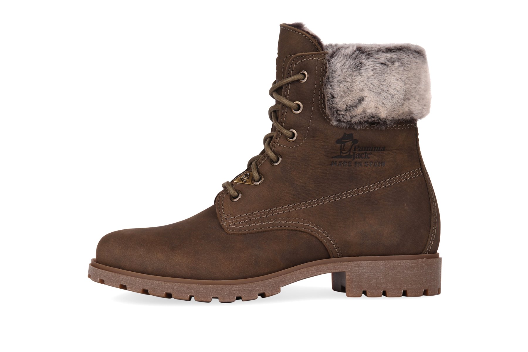 Panama Jack Veterschoenen Panama Felicia B26 Kaki Nobuck/Khaki Braun