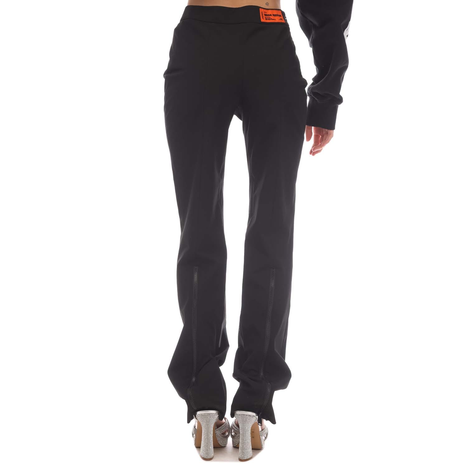 Women's Heron Preston Garbardine Stretch Zip Pants in Black