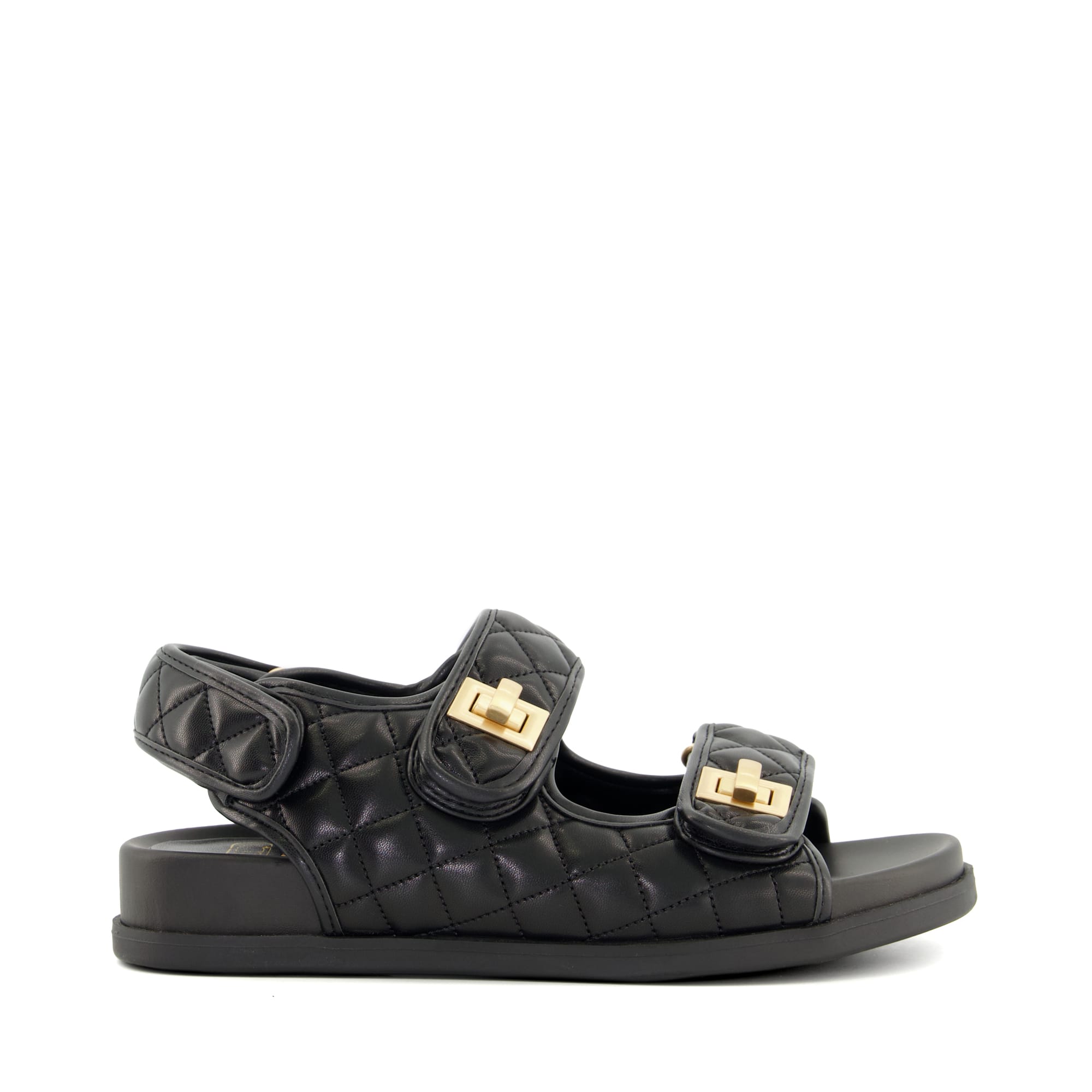 Dune quilted sandals clearance