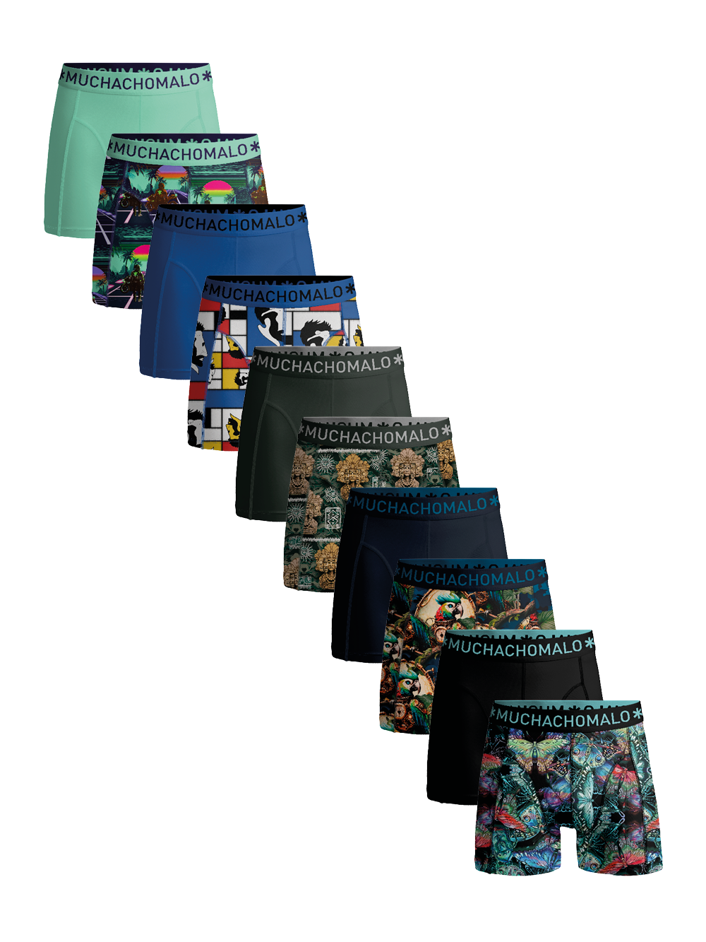 Lower East Herren Boxershorts: Mehrfarbige 6er Und 10er Packs