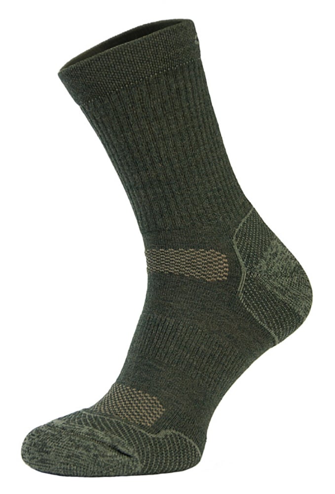 COMODO - Chaussettes Sport Compression Homme Femme | Bas Running - 1 Paire - Vert Kaki
