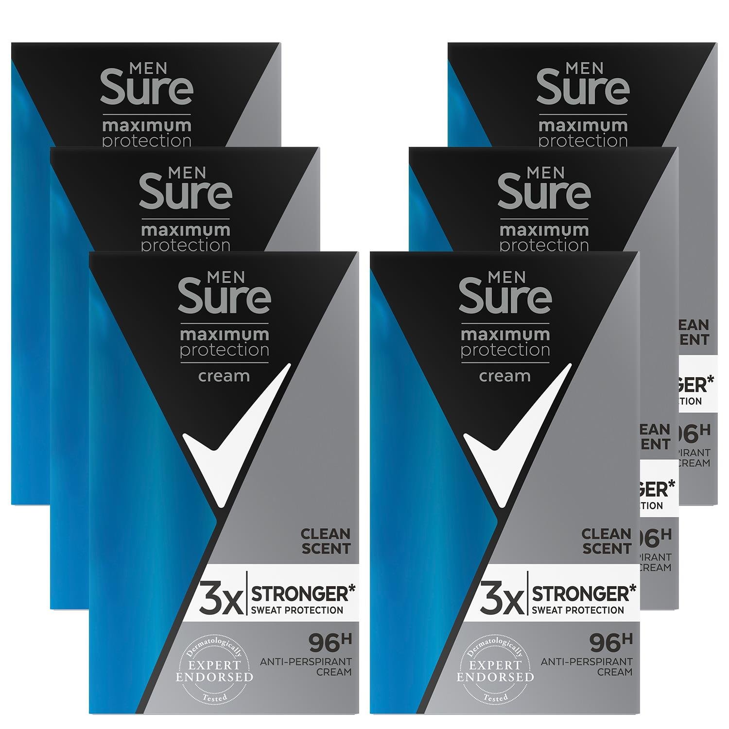 Sure Men Maximum Protection Clean Scent Anti-Perspirant Cream 45 Ml - View #10