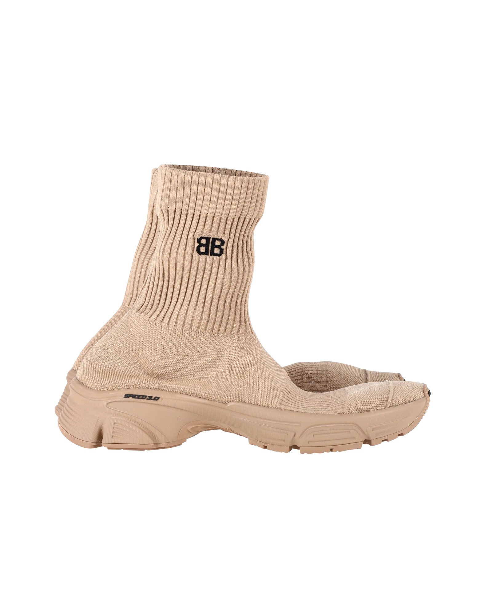 Balenciaga 3.0 Socken Sneakers aus beigem Polyester