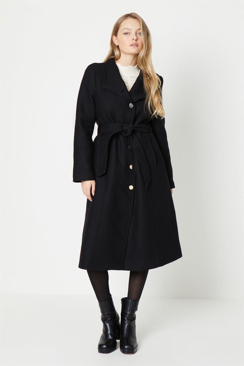 wrap tie coat