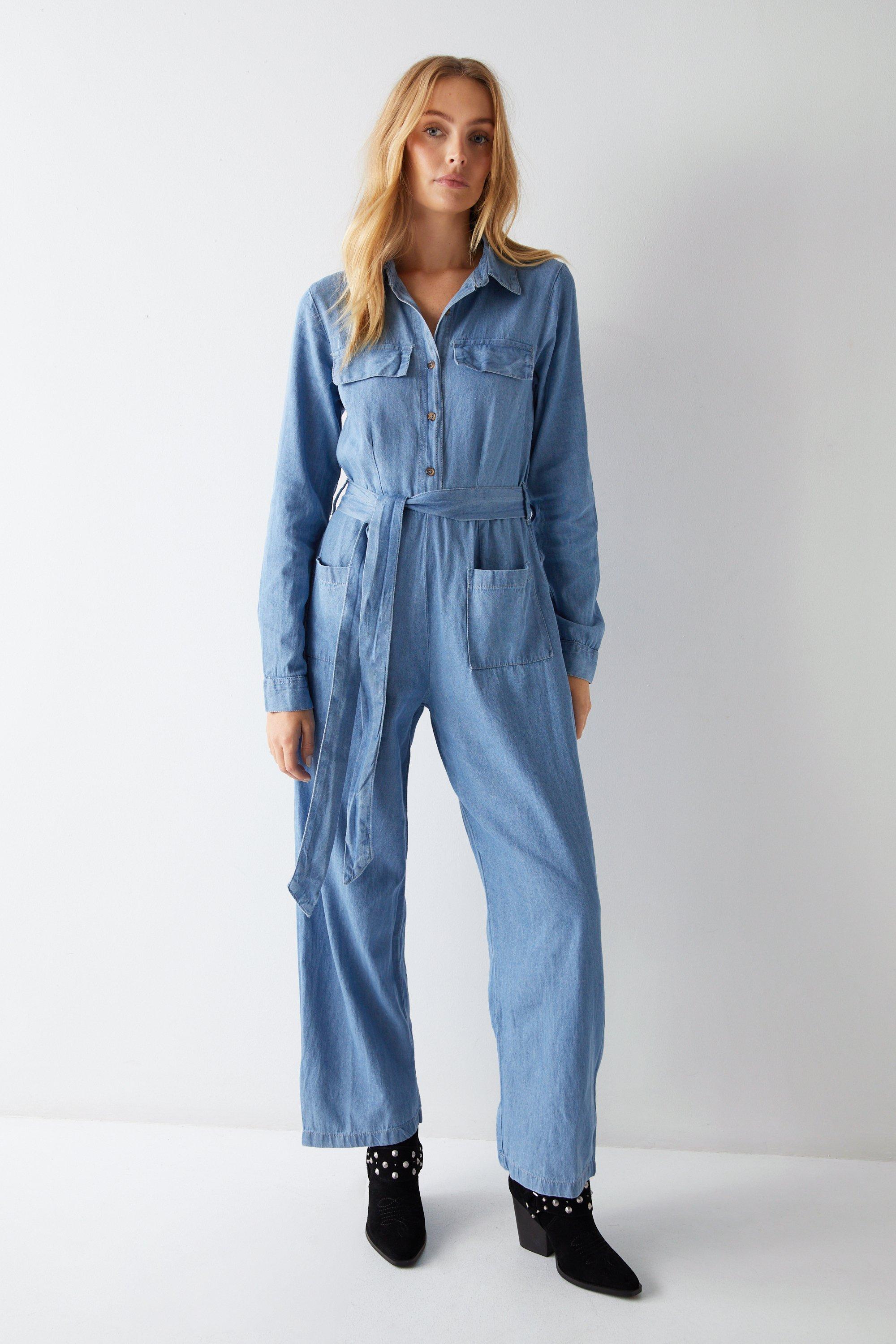 River island denim boiler suit 2025