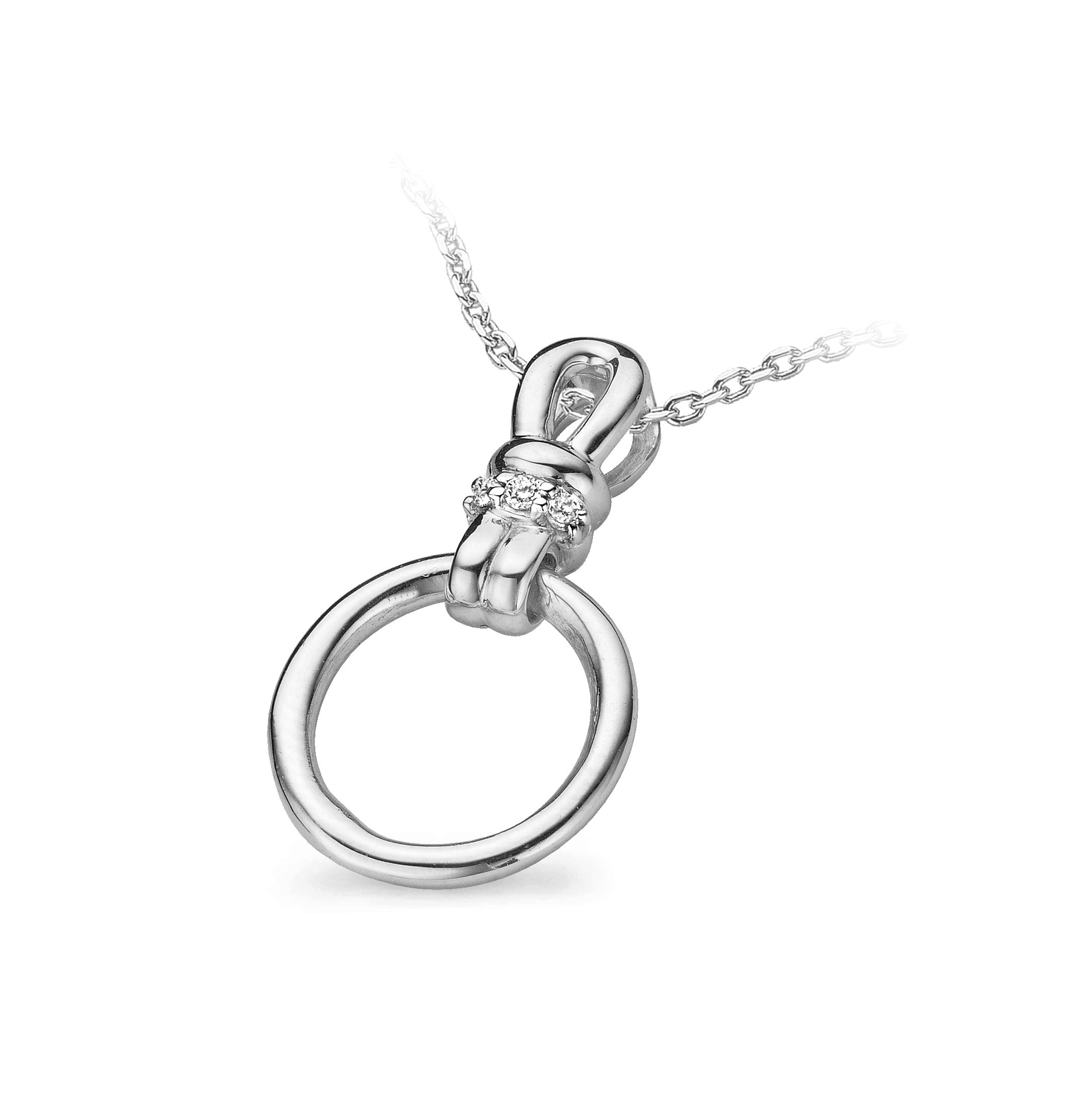 Orphelia Donna 925_argento rosa rotonda perla Piercing ad anello ZR-7507/RG/54