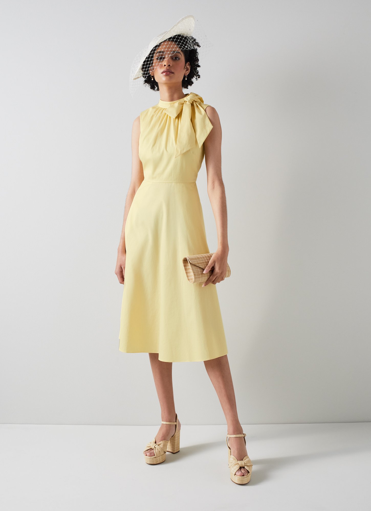 LK Bennett Freud Dresses Soft Lemon