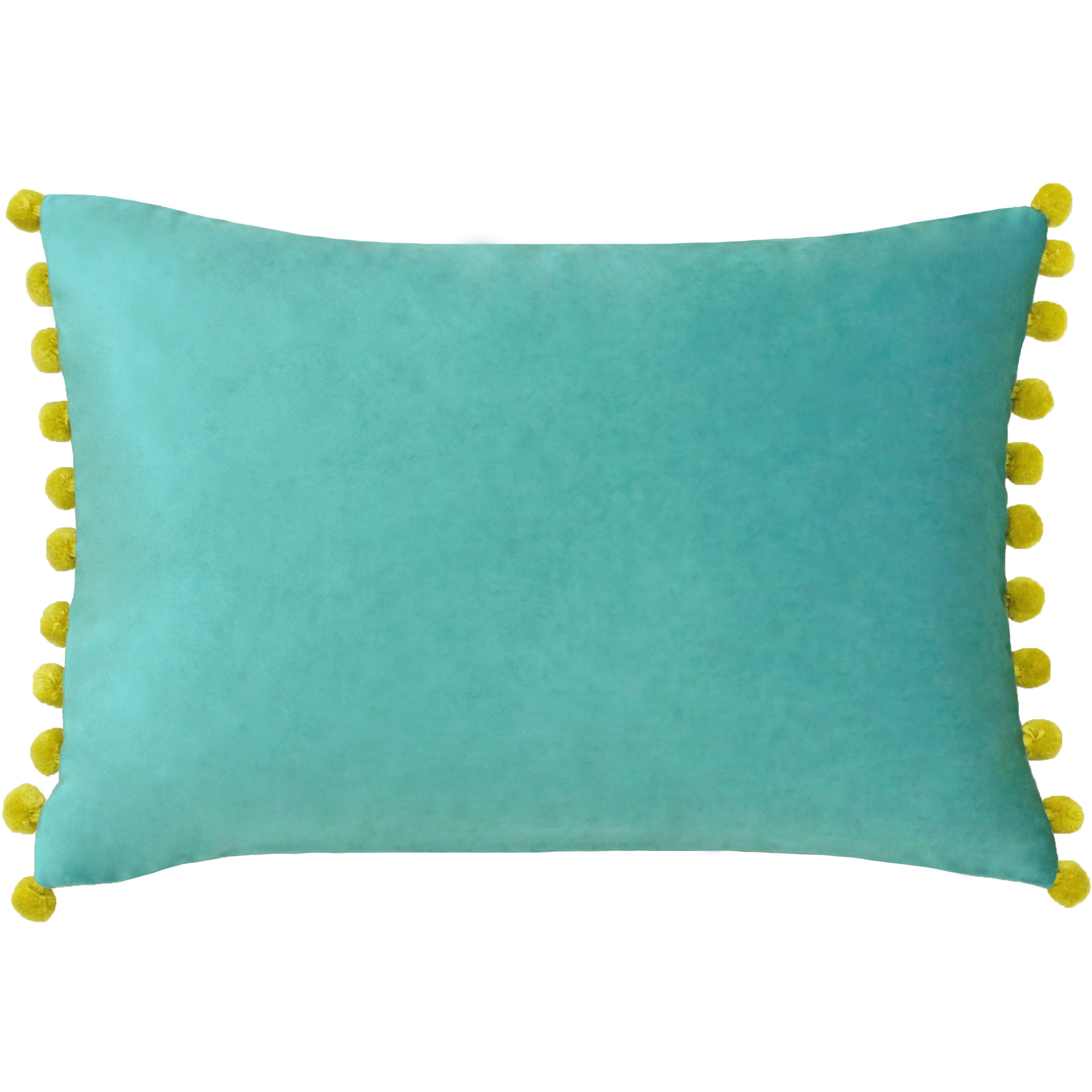Paoletti Fiesta Velvet Pom Pom Trimmed Cushion Cover