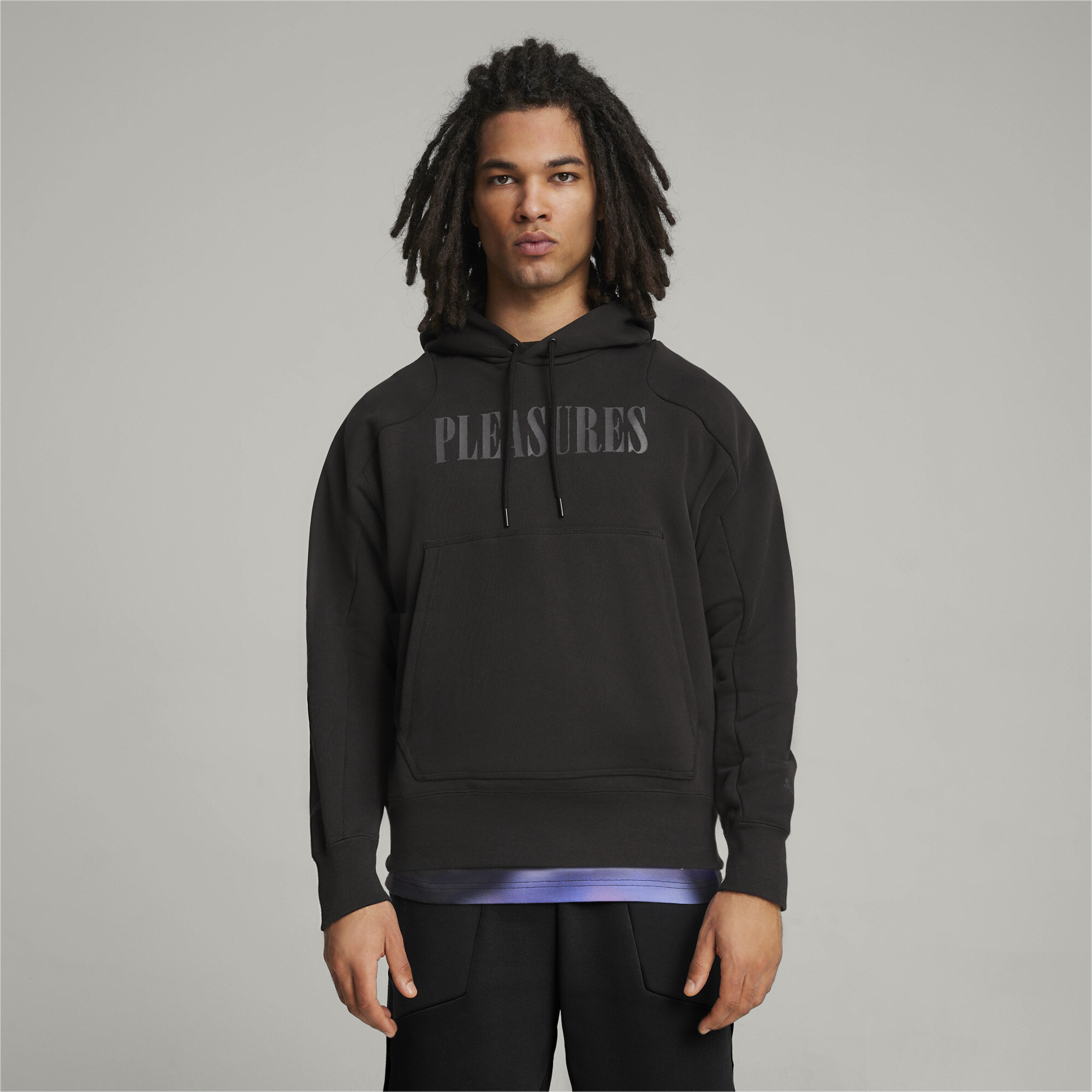 Pleasures black hoodie shop