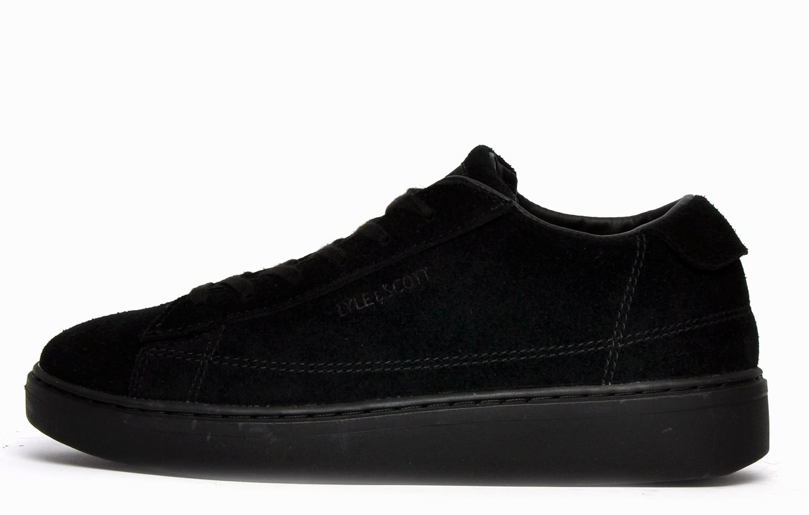 Baskets Lyle & Scott Shankly Canvas - Taille 40 (8 UK), Noir, Neuf Avec Emballage, -70%