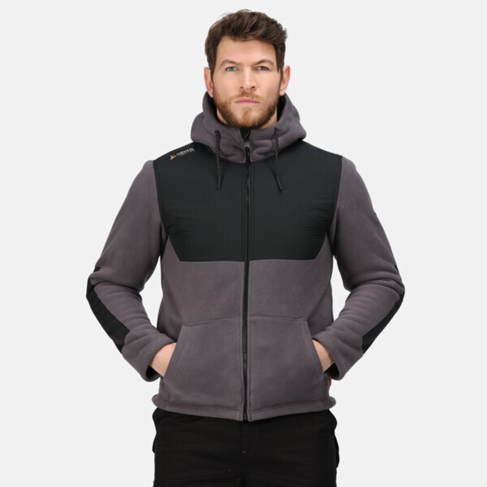 Regatta Herren Garrison Kapuzenjacke (Eisen/Schwarz)