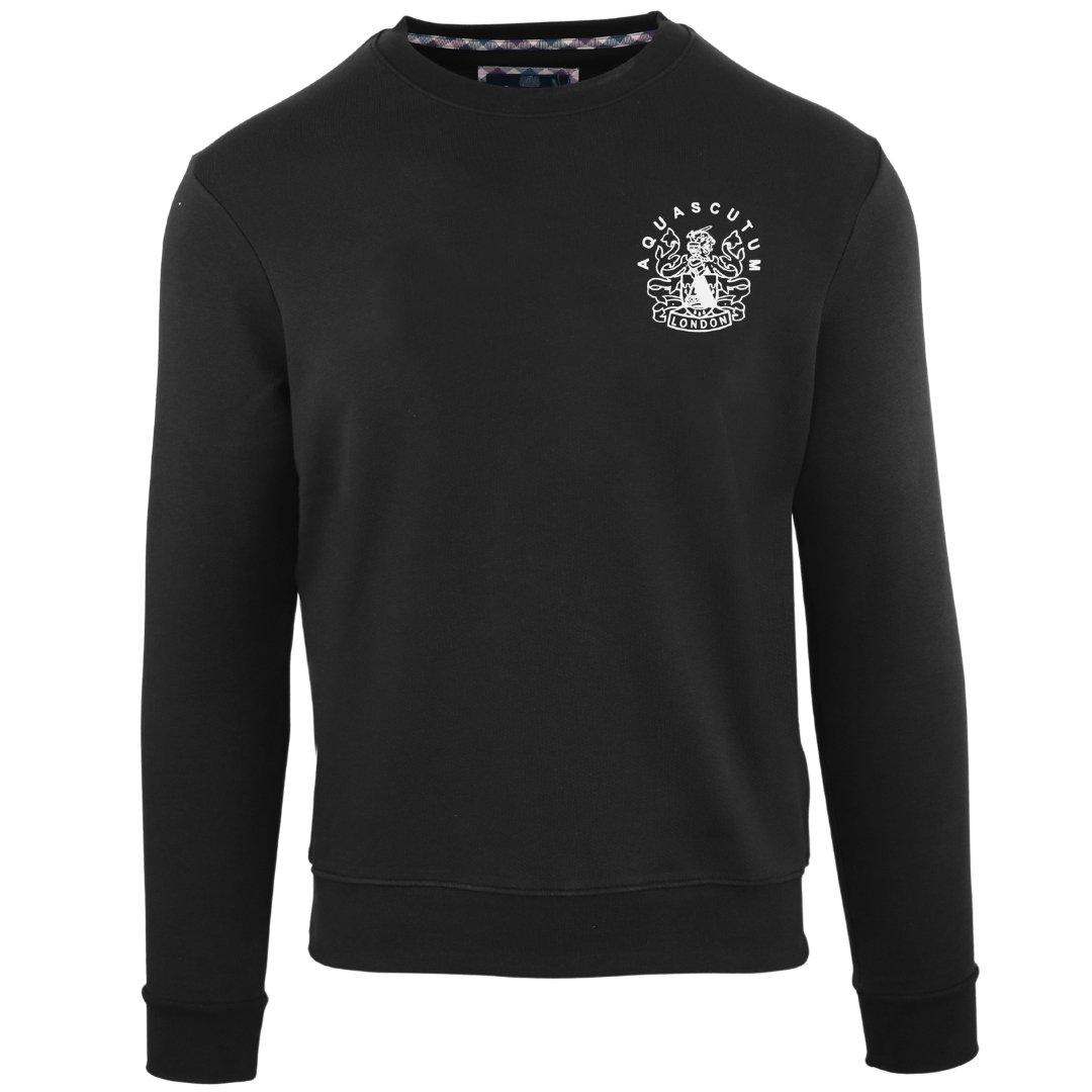 Aquascutum Stitched Aldis Logo Navy Blue T-Shirt main image 1