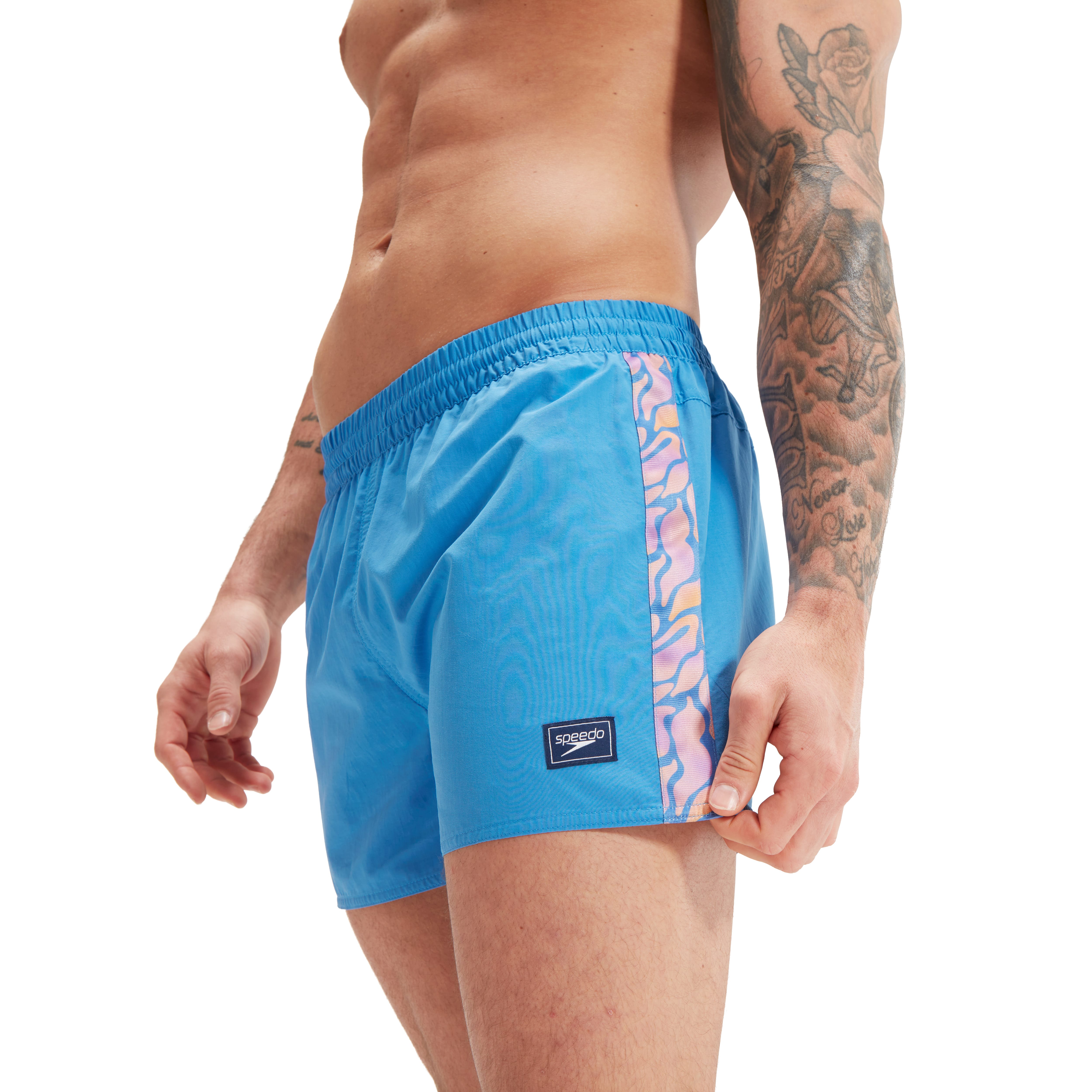 Heren Speedo Retro 13 inch watershort in blauw