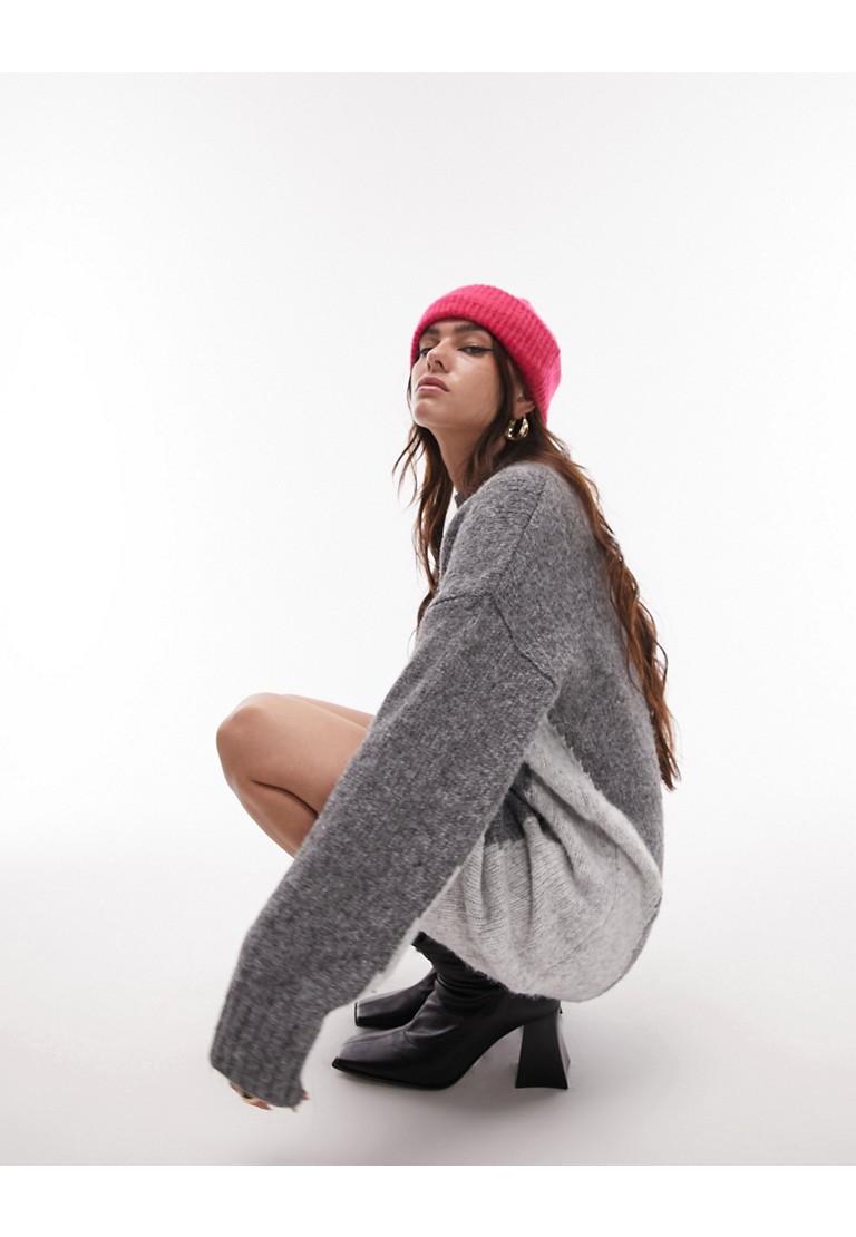Topshop grey jumper dress hotsell
