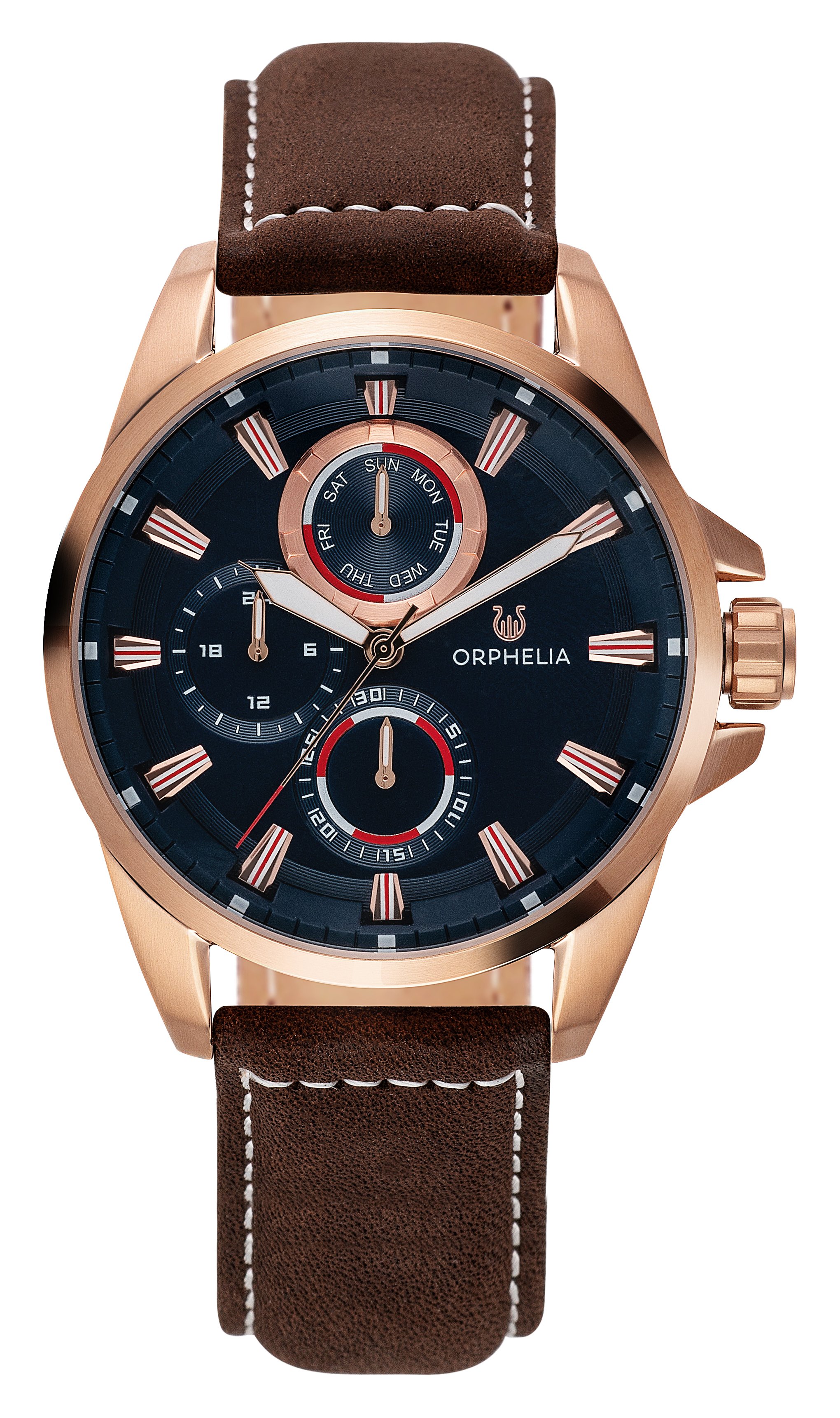 NIEUW ORPHELIA ZWART Mannen Horloge La Grande OR82701 EUR 152,10