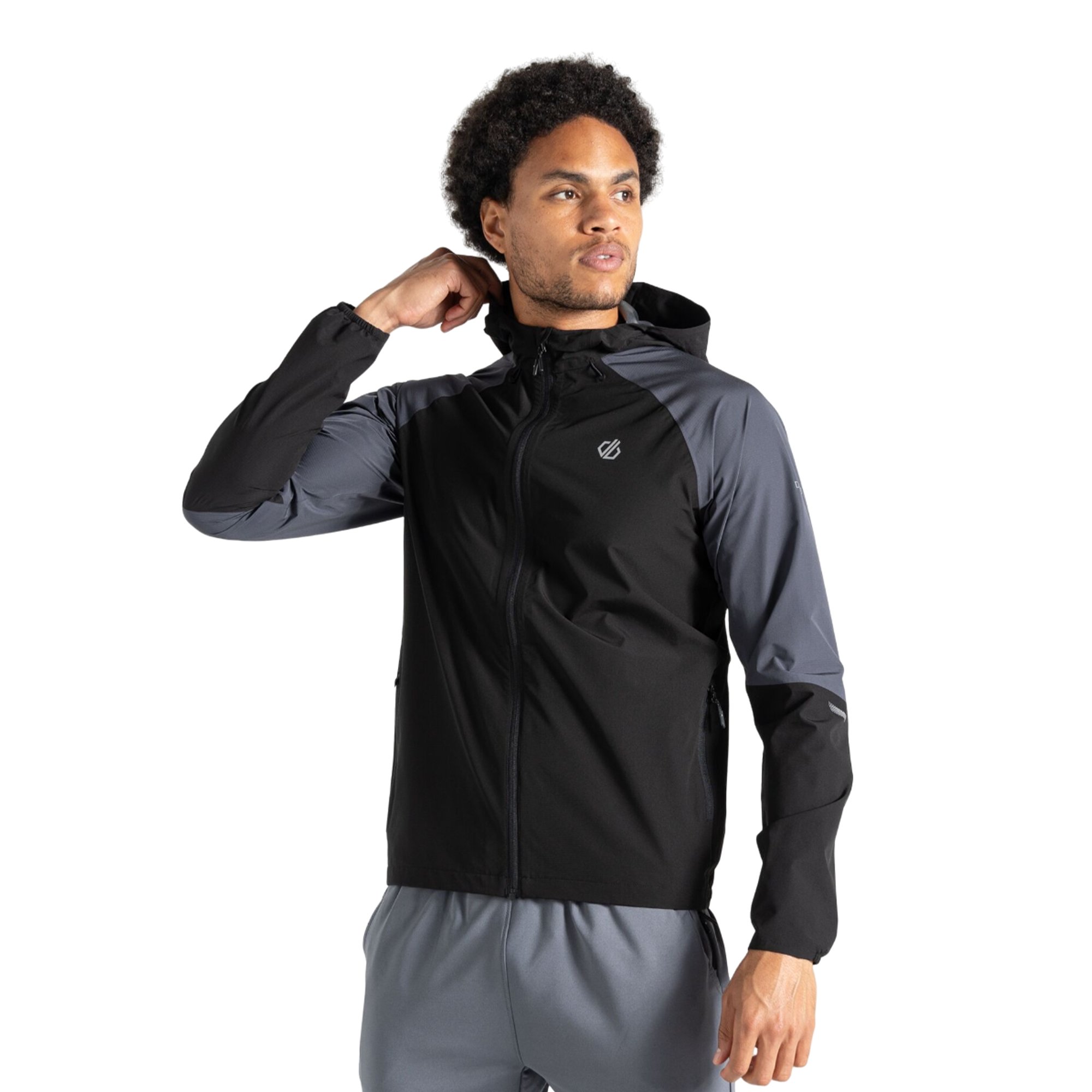 Dare 2B Mens Movement Waterproof Jacket (Ebony/Black)