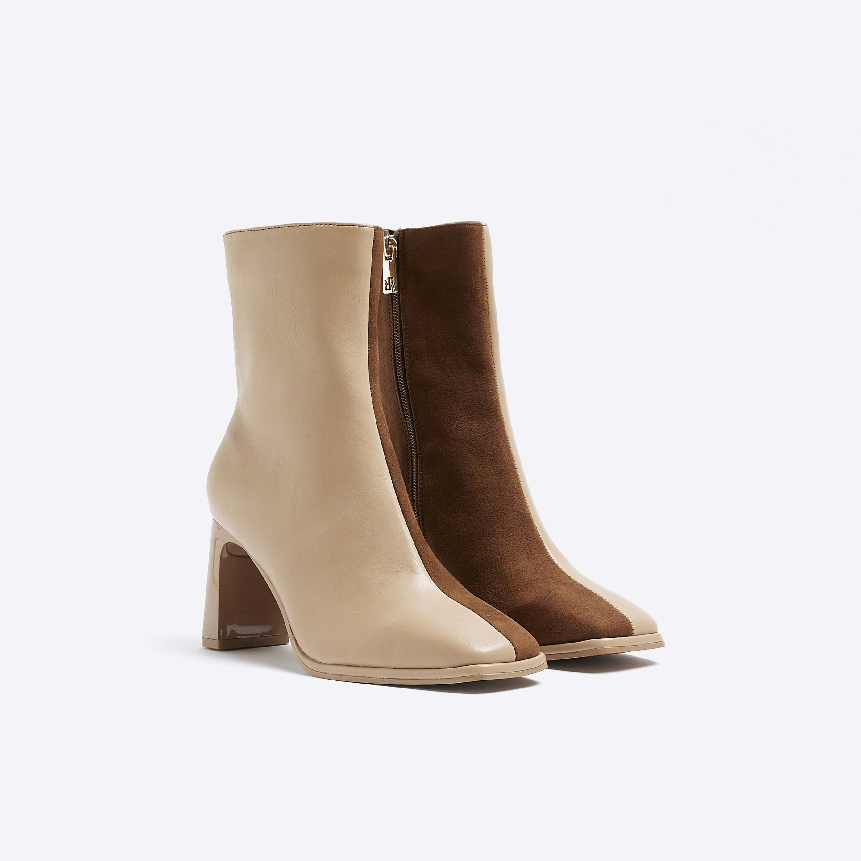 Beige ankle boots river island discount