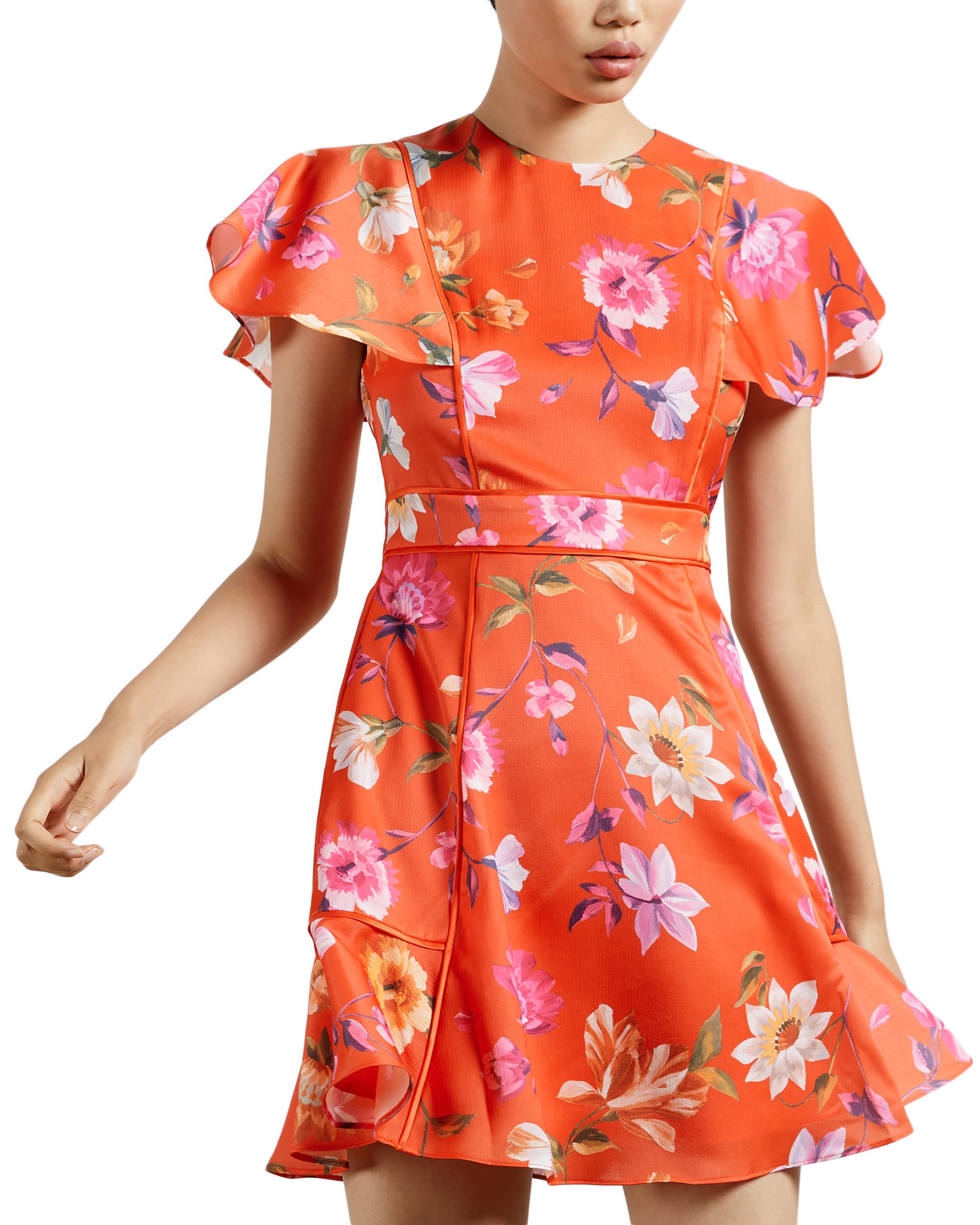 Ted baker shop dress orange