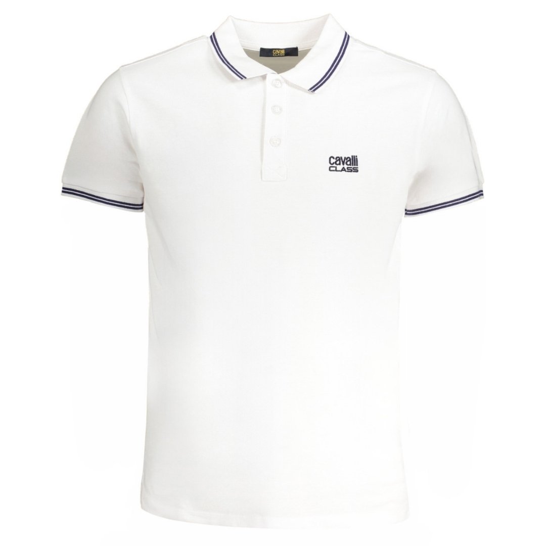 Cavalli Class Blu Cotton Men T-Shirt