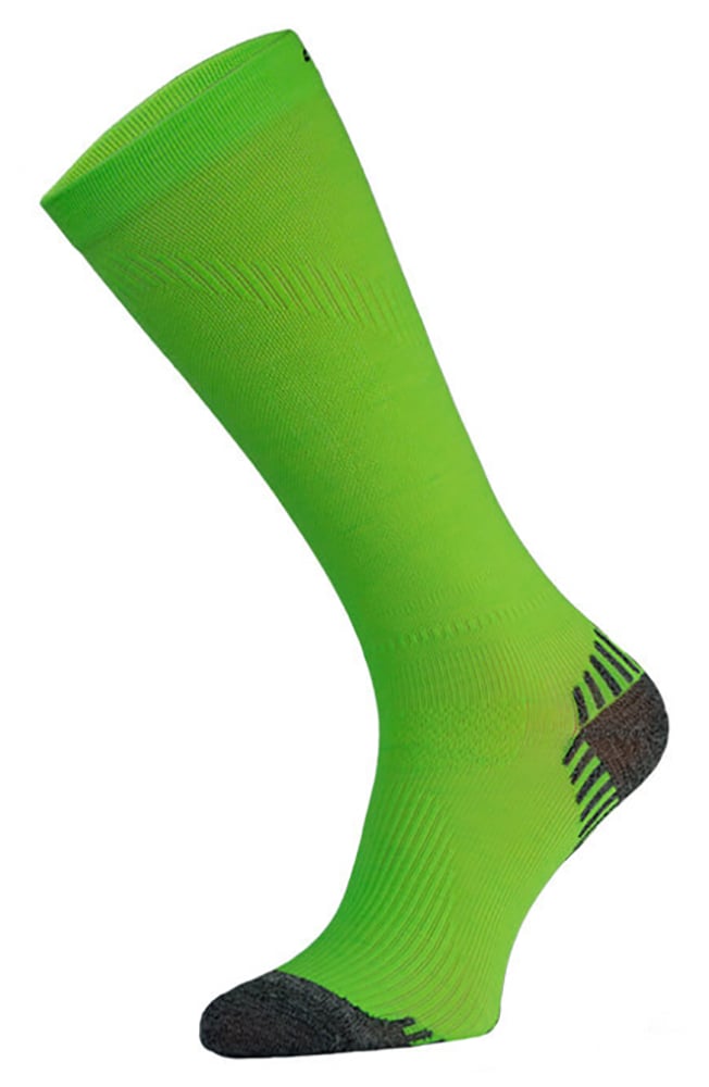 COMODO - 1 Paire Chaussettes Genou Sport Running Contention Homme Femme - NÃ on Vert