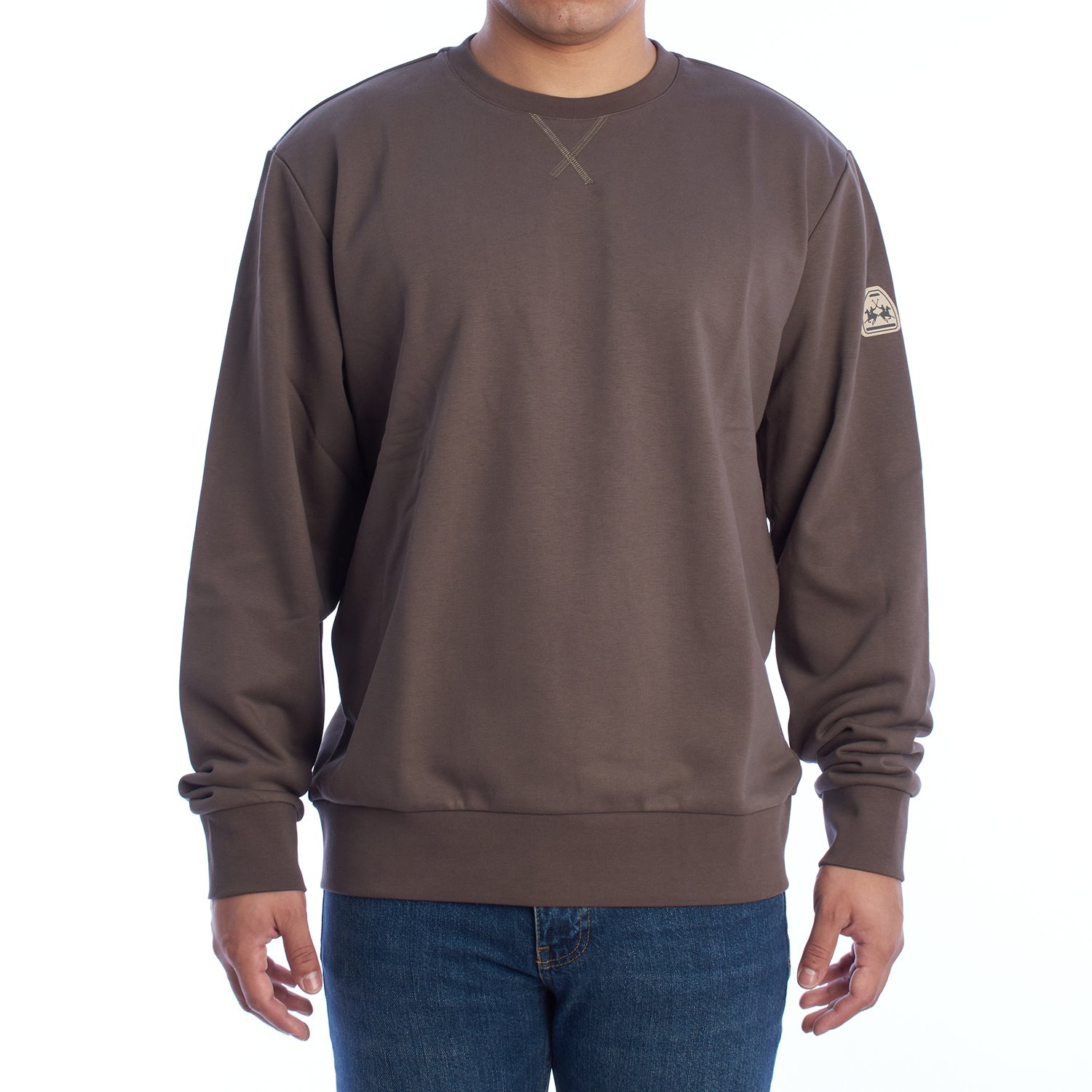 Regular Fit Rundhals-Sweatshirt YMF005-FP565 Herren