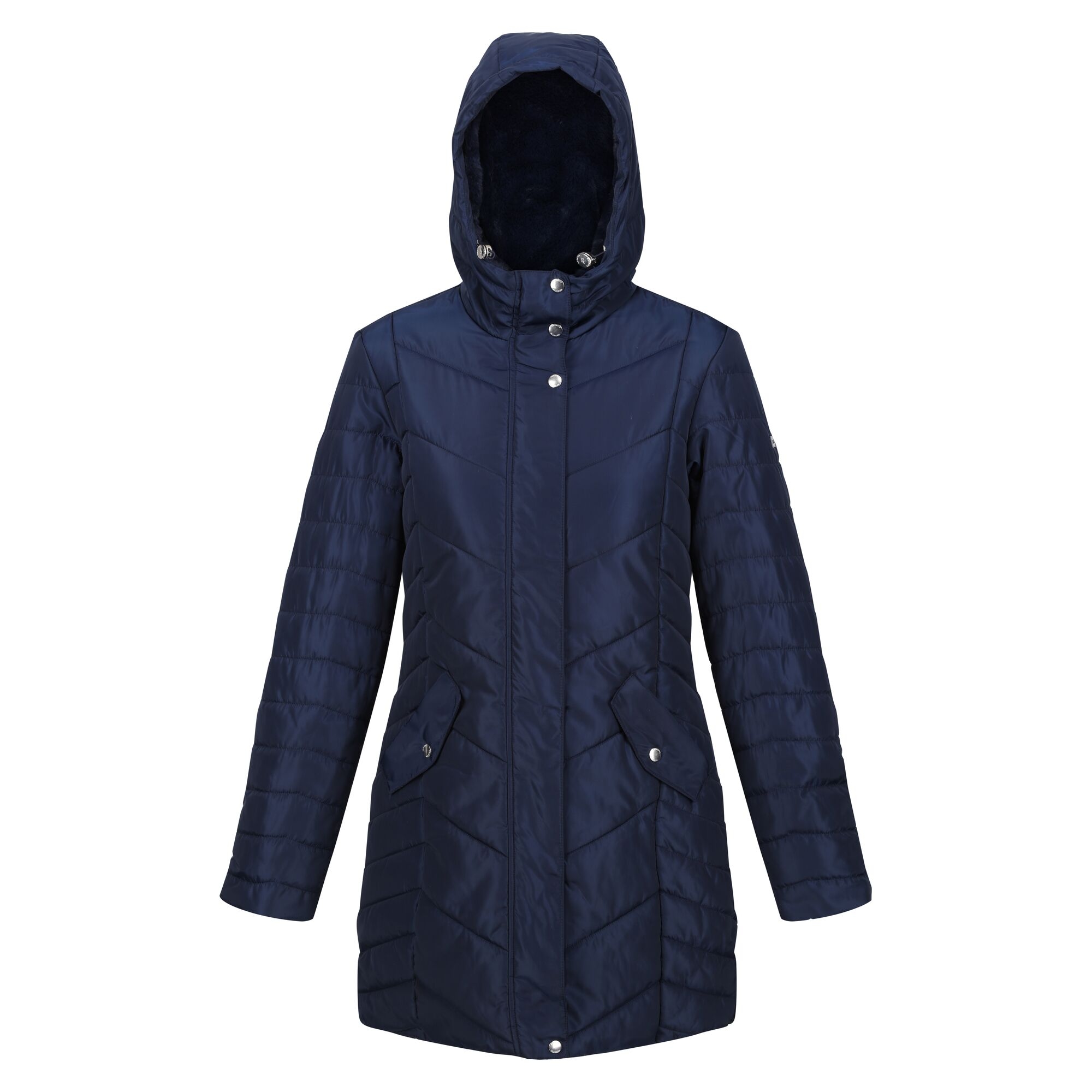 Regatta Womens/Ladies Panthea Insulated Padded Hooded Jacket (Navy)