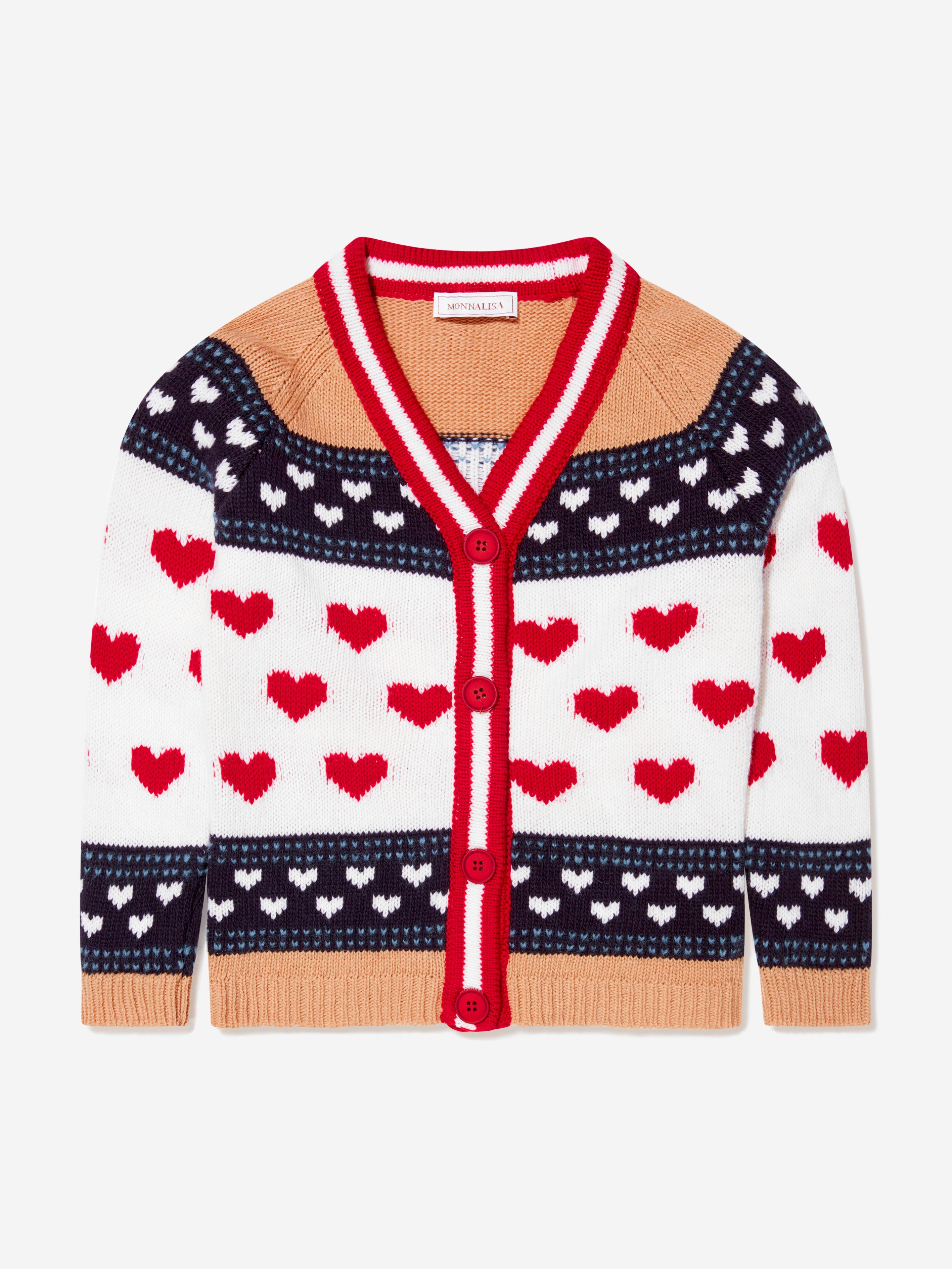 Monnalisa Kids Girls Cardigan In Light Pink main image 1