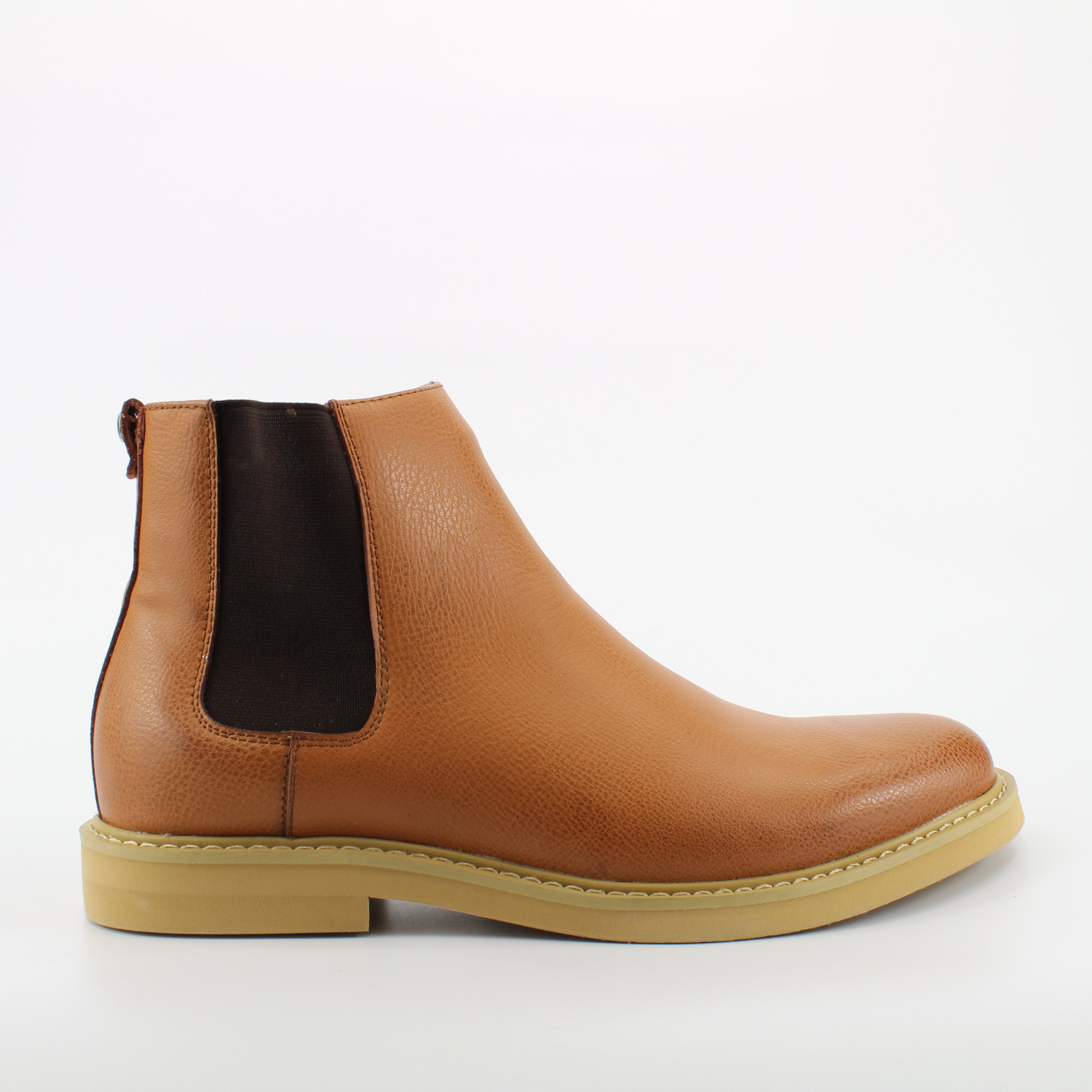 Peter Werth Pegg Chelsea Brown Leather Mens Slip On Chelsea Boots
