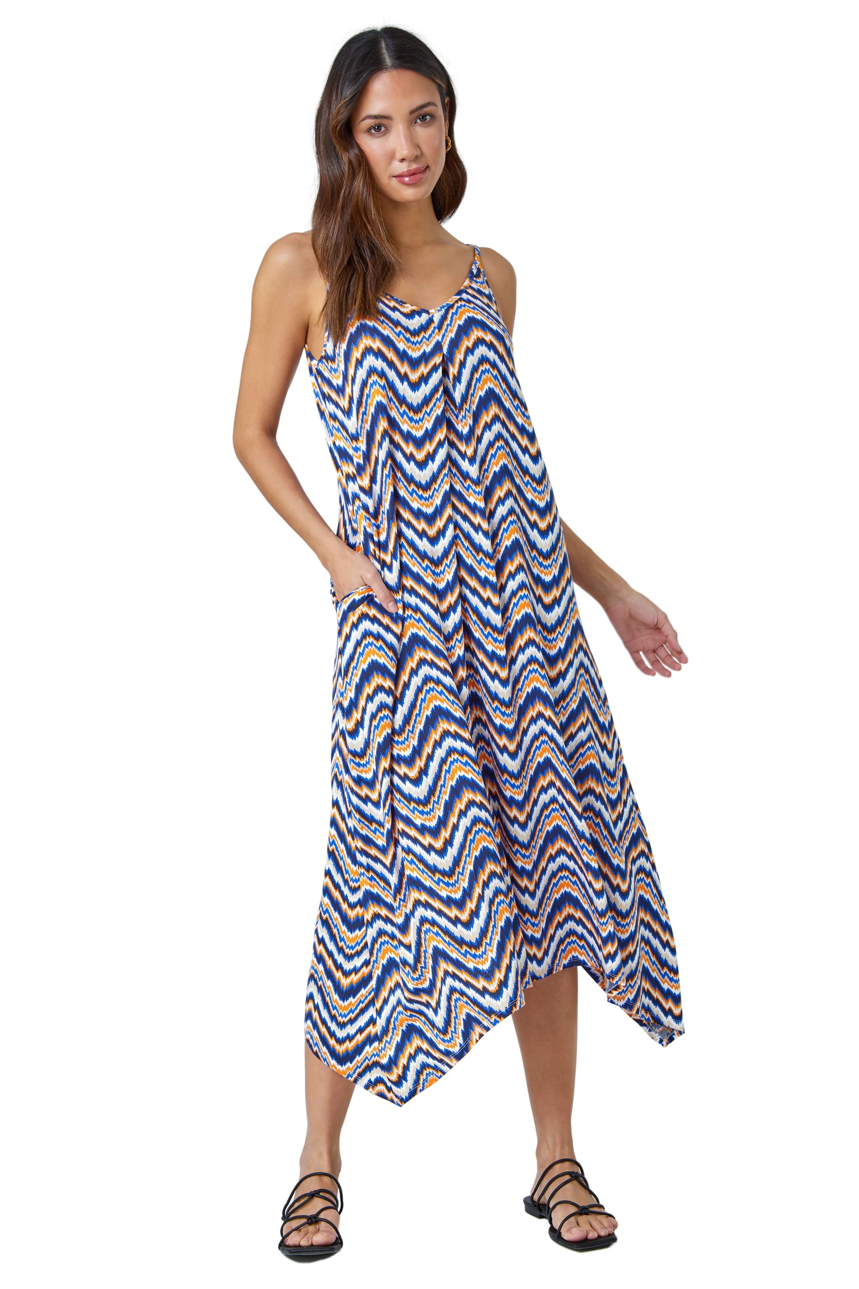 Sleeveless Zig-Zag Lace-Up Satin Gown main image 1