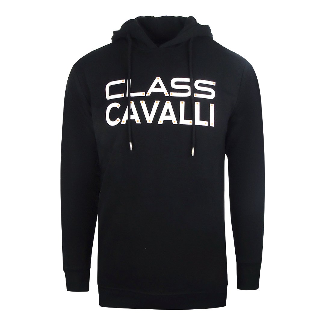 Cavalli Class Black Cotton Men's Hooded Sweatshirt main image 0