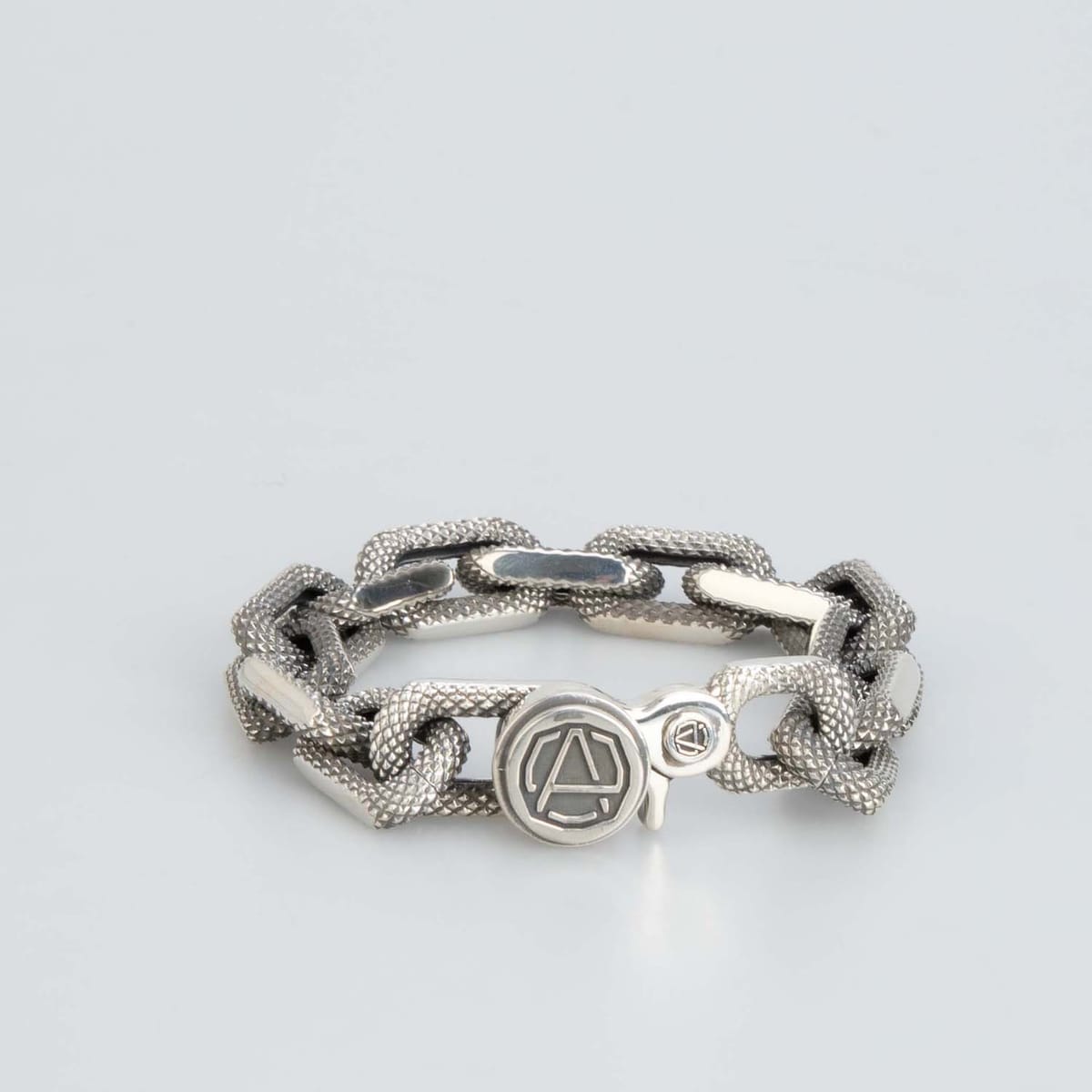 Accessories Ambush Amblem Textured Chain Bracelet in Silver