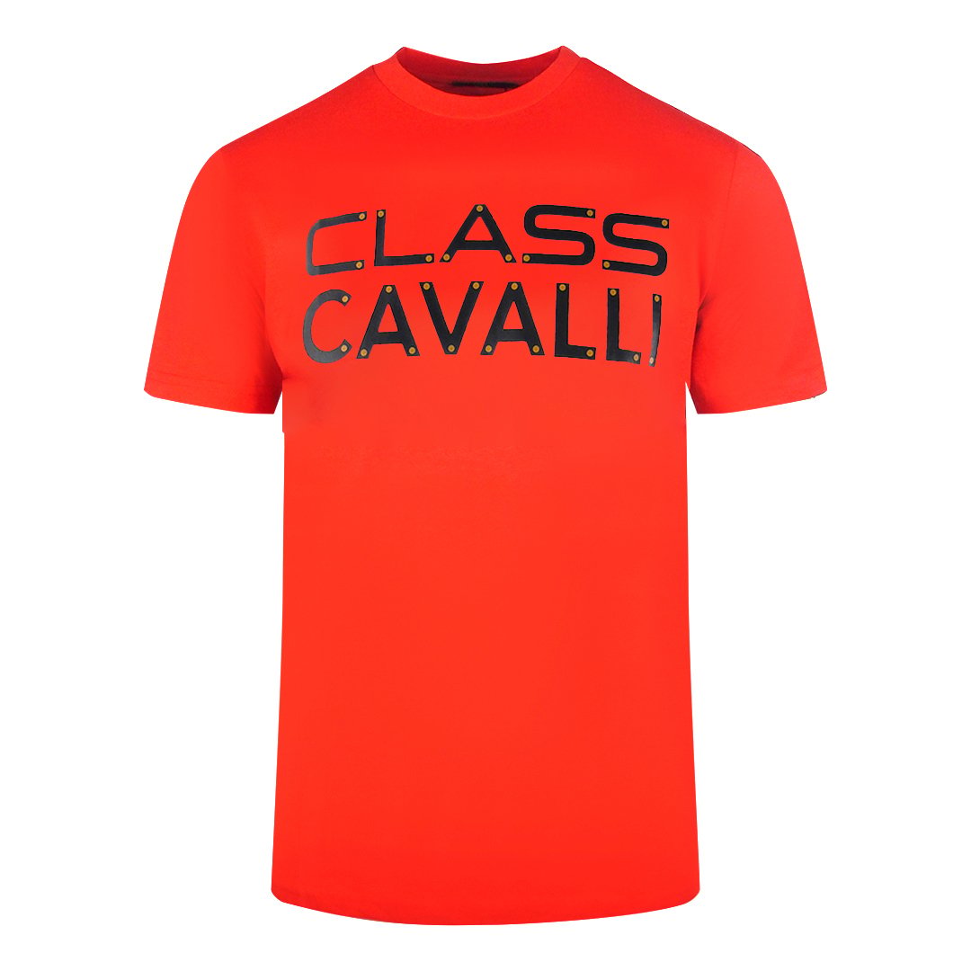 Cavalli Class Bold Logo Red Polo Shirt main image 0