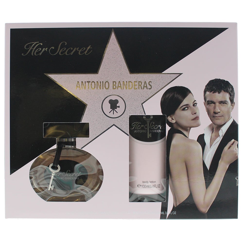 Antonio Banderas Her Secret Eau de Toilette 50ml & Body Lotion 100ml ...