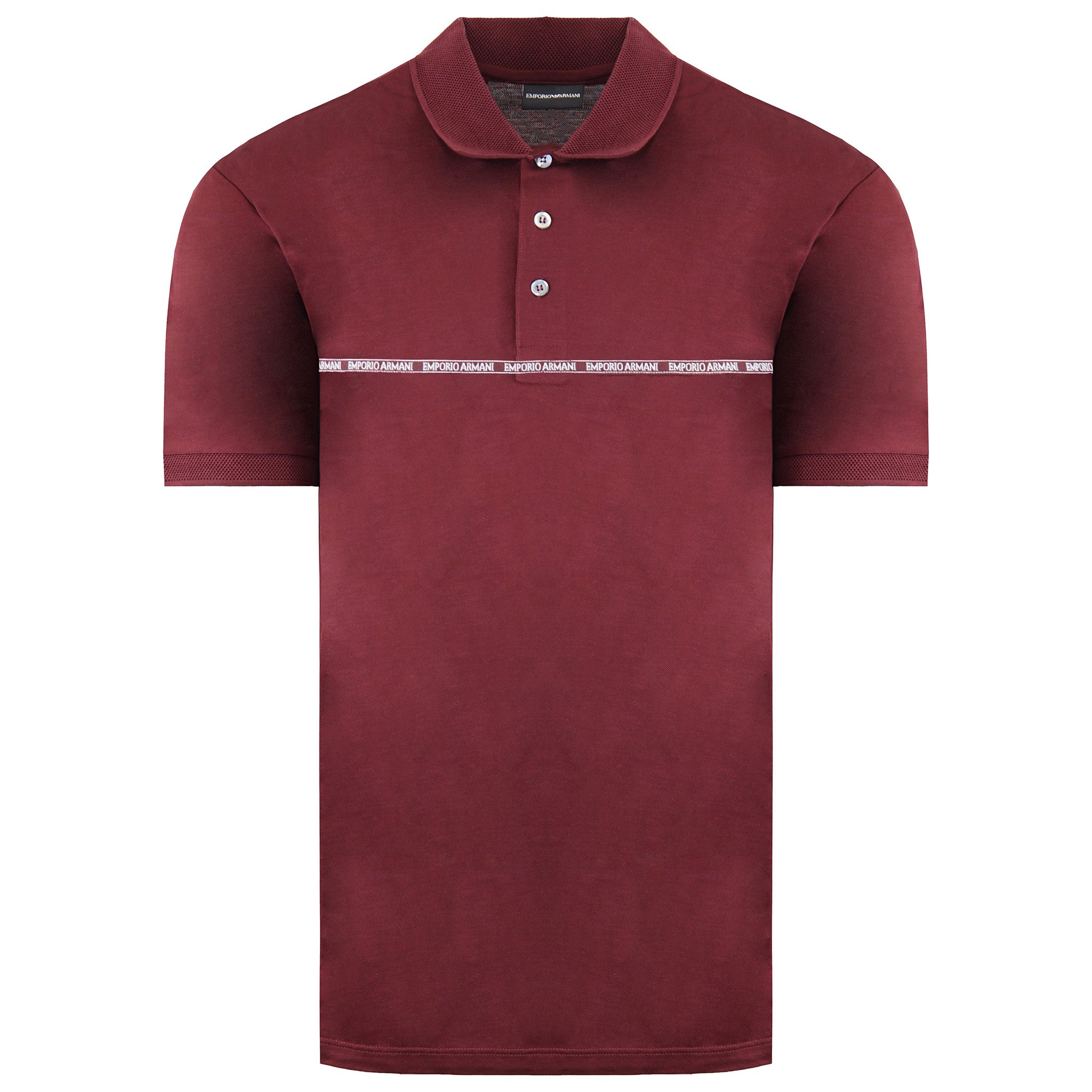 Armani red sales polo shirt