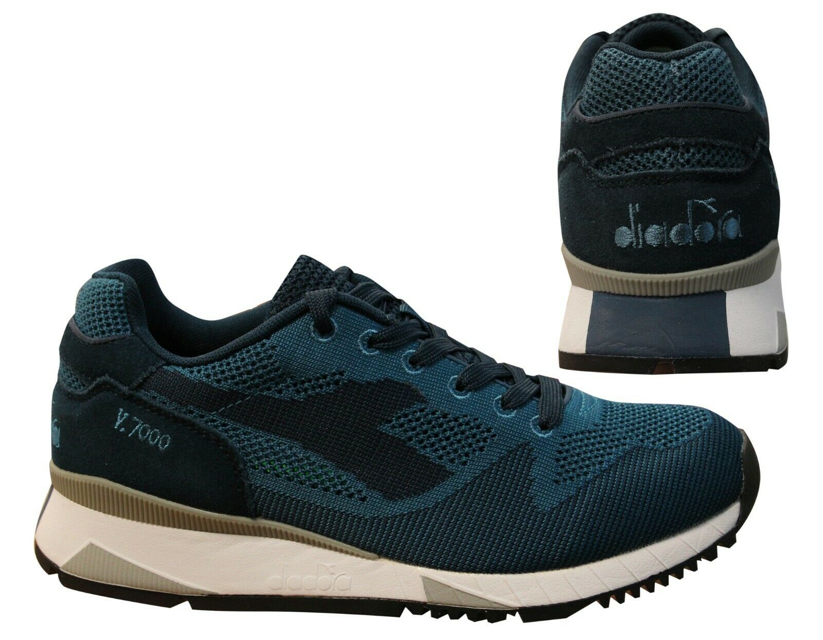 Diadora V7000 Weave Mens Blue Trainers