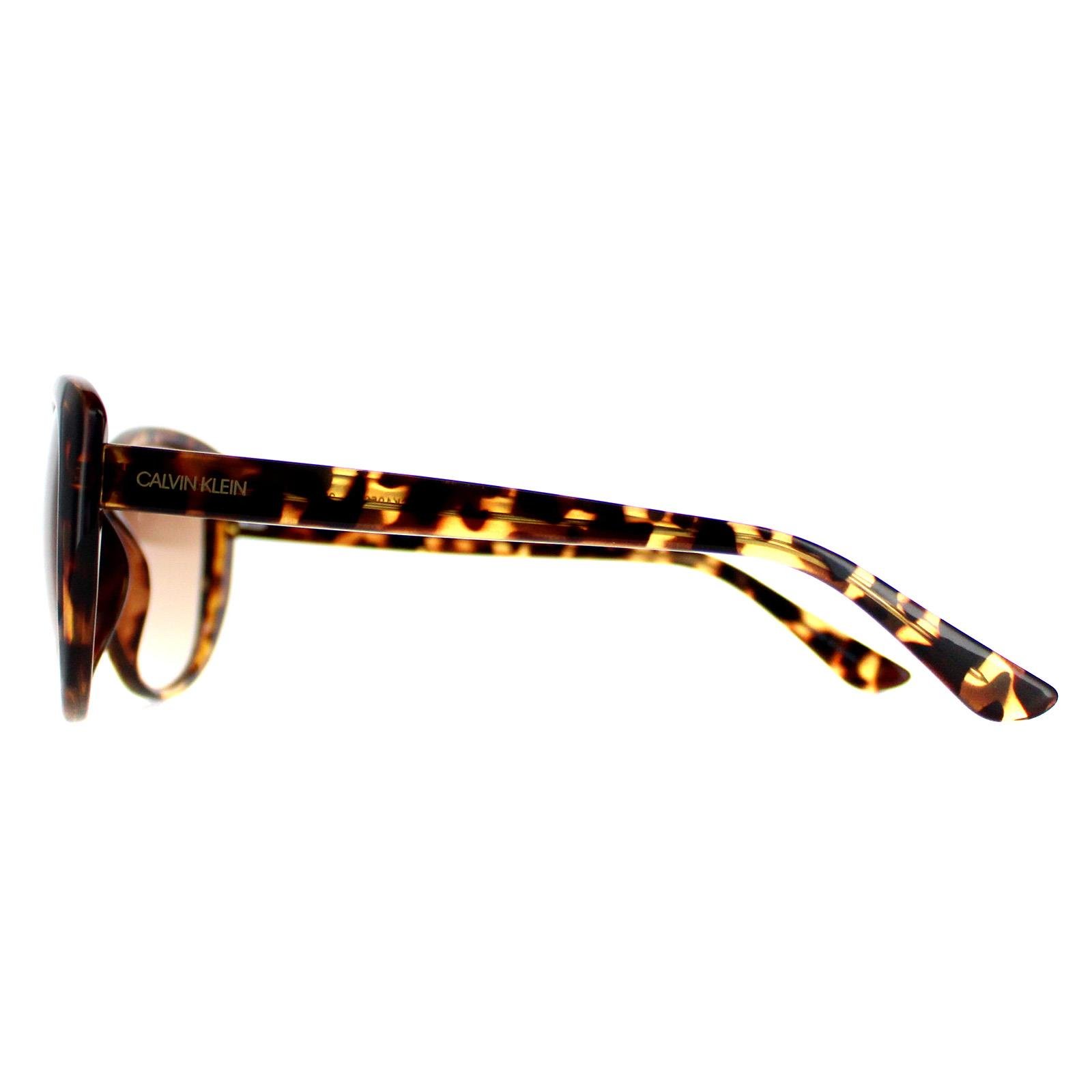 Calvin Klein Cat Eye Womens Tortoise Brown Gradient CK19560S