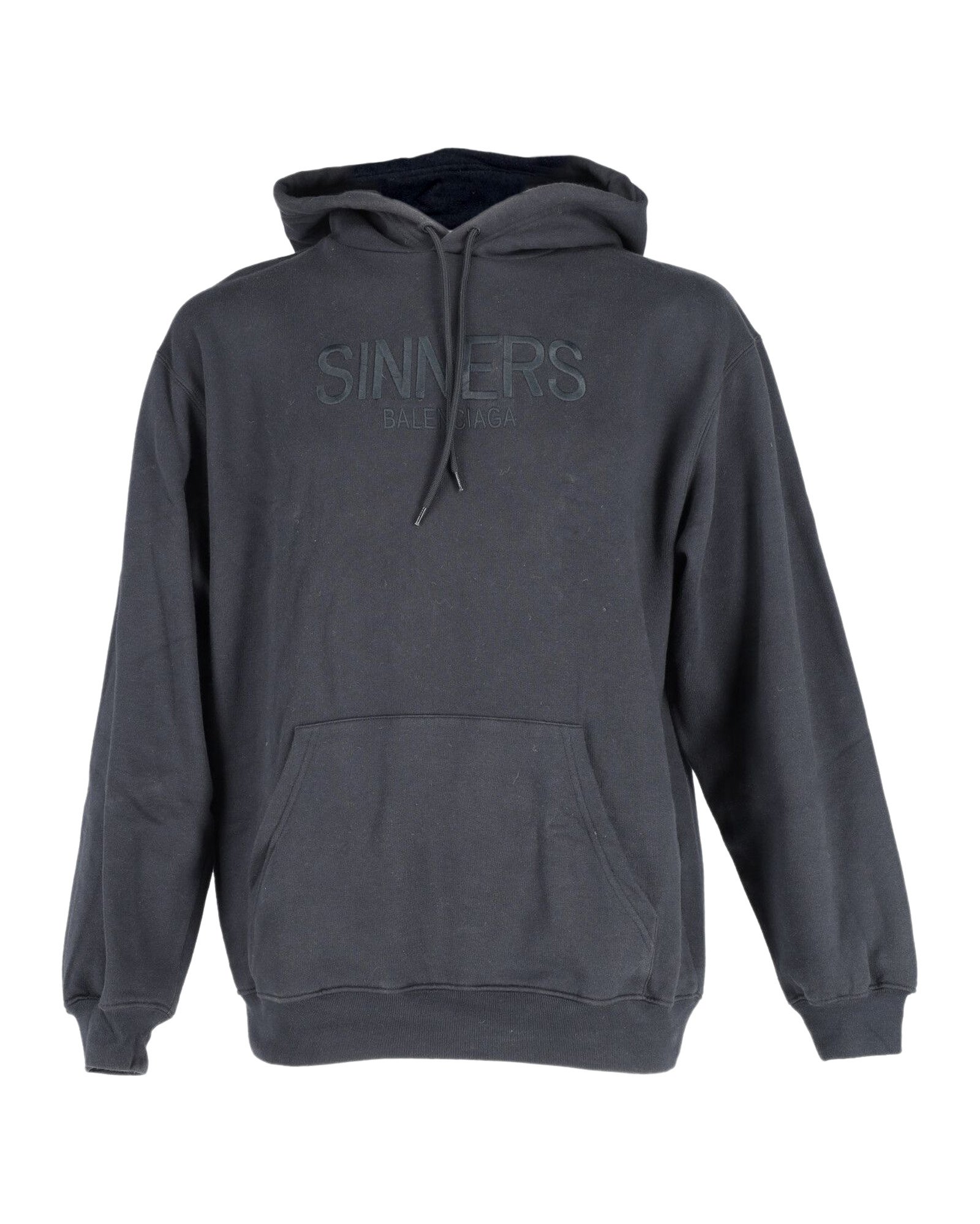 Balenciaga Sinners Hoodie in Black Cotton